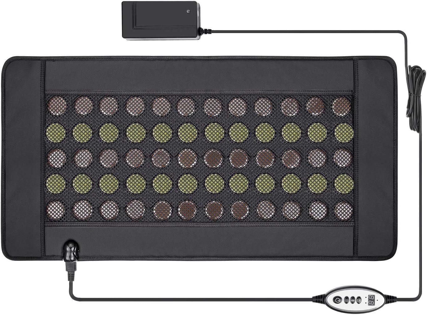 UTK Heating Pad for Back Pain Relief, Far Infrared Heating Pad for Back Pain Relief - Heat Therapy Electric Back Heating Pad for Thigh, Lumbar, Stomach Pain, EMF Free, Auto Off, Smart Controller