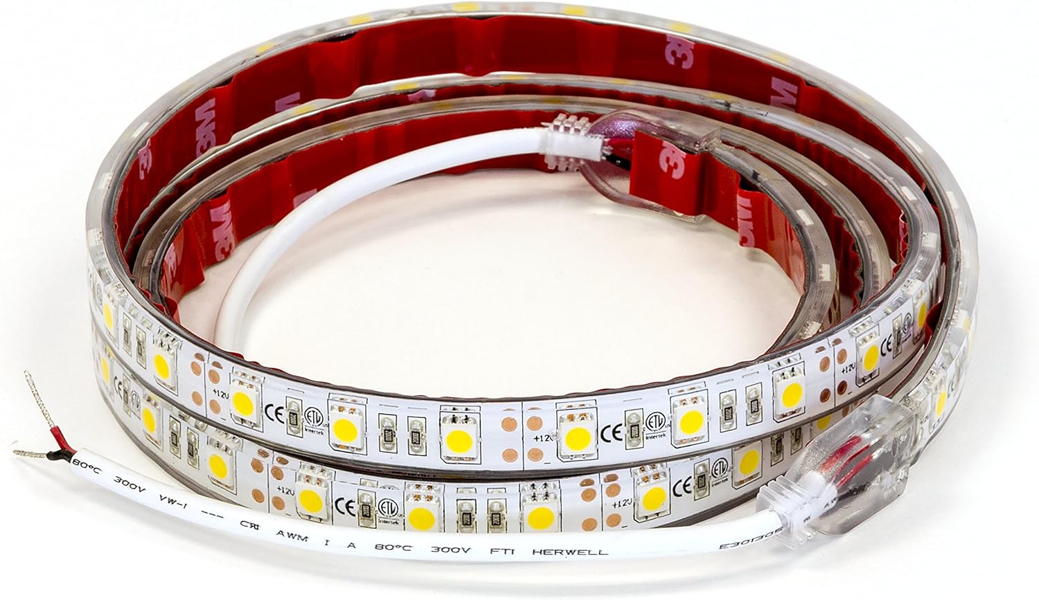 Buyers Products 5624872 48 Inch 72-LED Strip Light With 3M Adhesive Back, Clear And Warm : Automotive