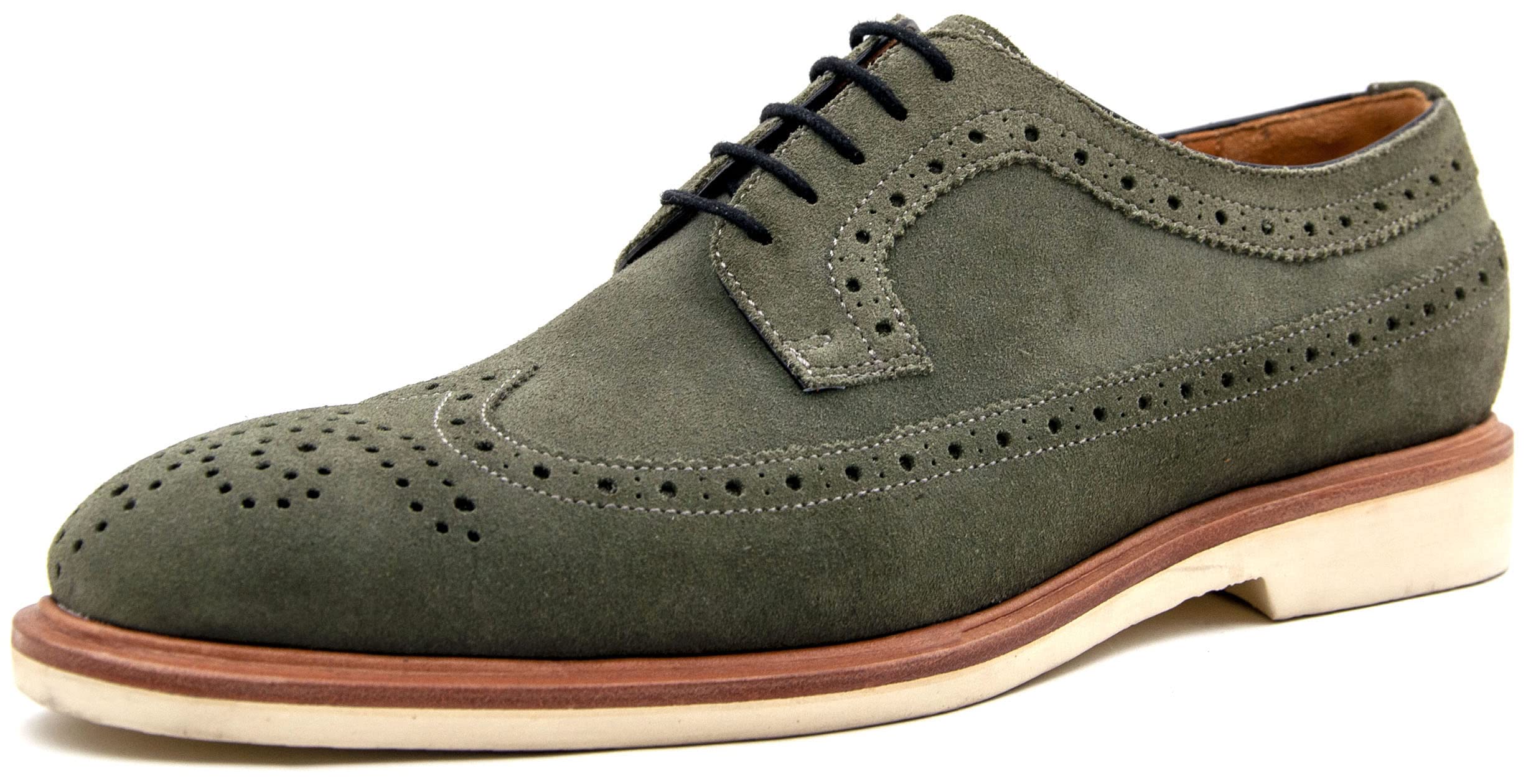 Sponsored Ad - Bastanchury Mens Casual Dress Shoes Handmade Suede Genuine Leather Oxfords Wingtip Dress Shoes for Men
