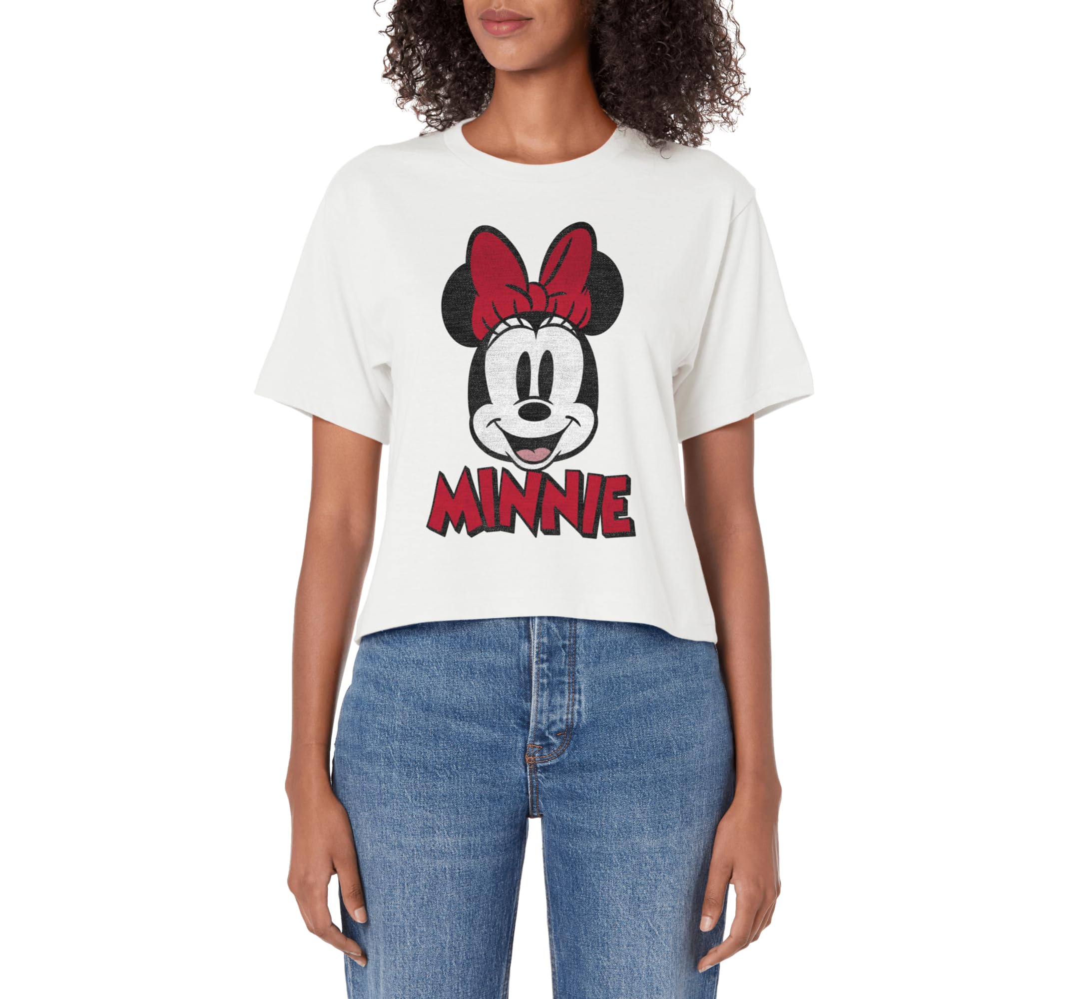 Disney Mickey and Friends Minnie Mouse Classic Portrait Women's Crop Top