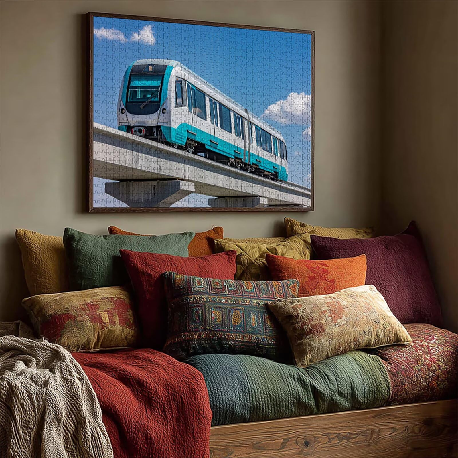 Puzzle 4000 elementów dla dorosłych niebo, drewniane puzzle 142 x 86 cm, części ściśle do siebie pasują, dla mężczyzn kobiet starszych seniorów, relaks i odstresowanie, letnie prezenty, dekoracja