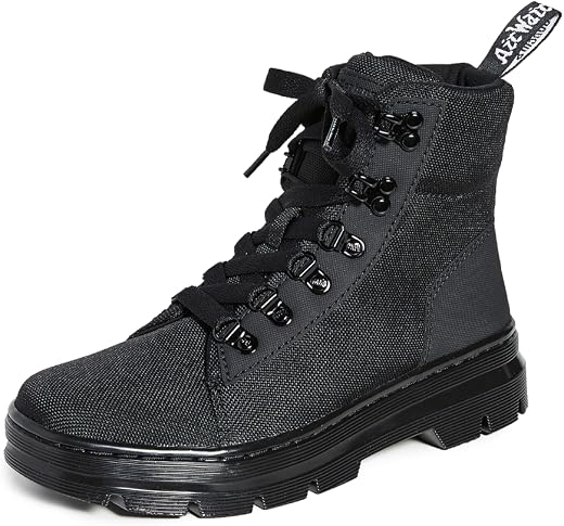 Dr. Martens womens Combs W, Black/Black, 8
