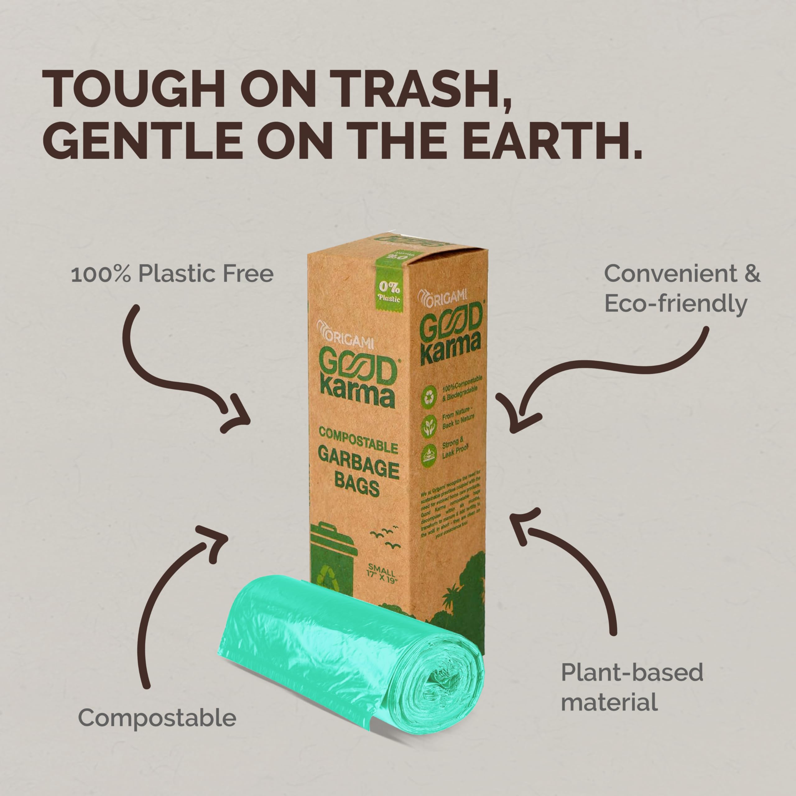 Eco-Friendly Origami Waste Bags - Pack of 3 -2