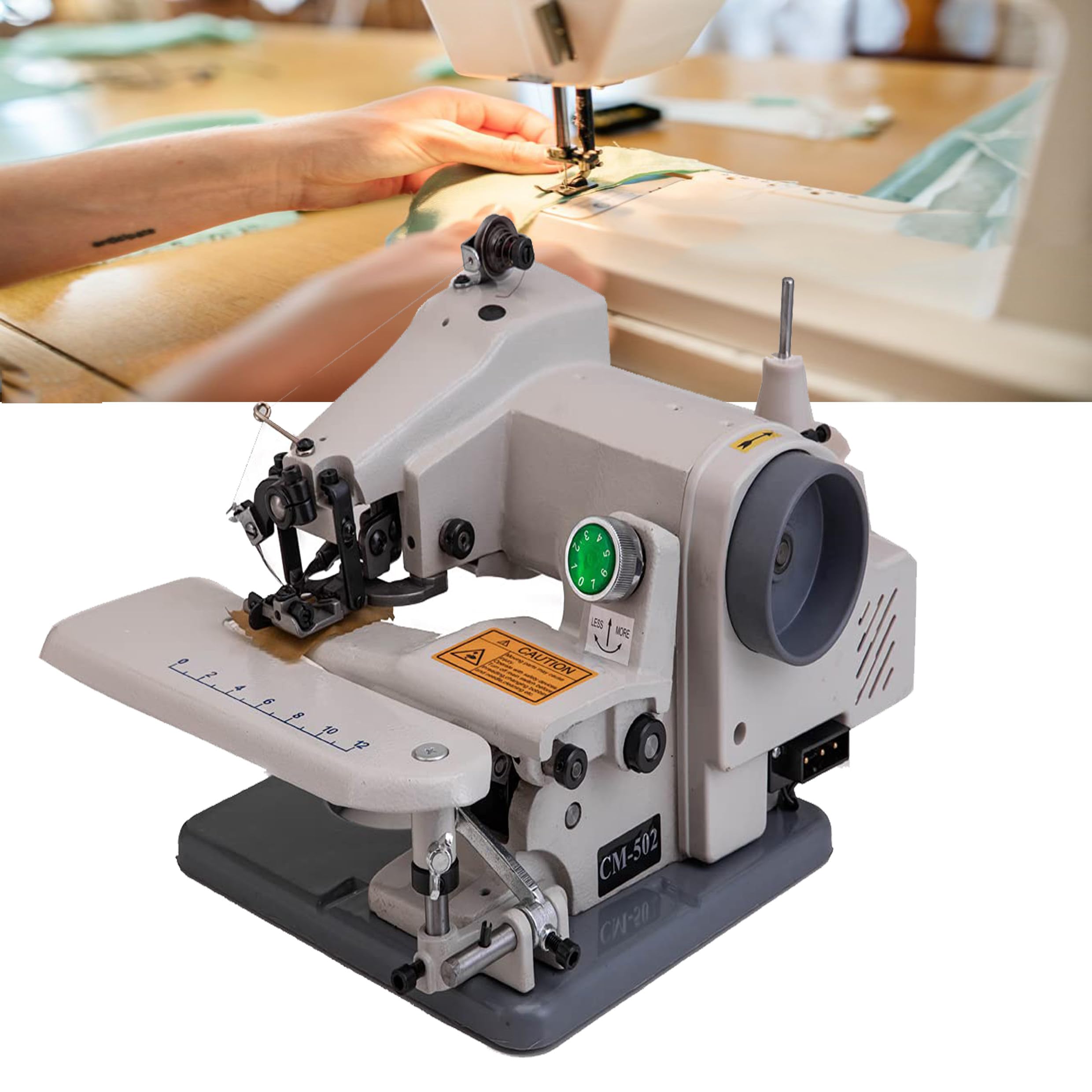 Máquina de dobladillo de puntada invisible portátil, máquina de coser de modista, máquina de coser de puntada invisible de escritorio, para puños, pantalones holgados, dobladillos de vestidos