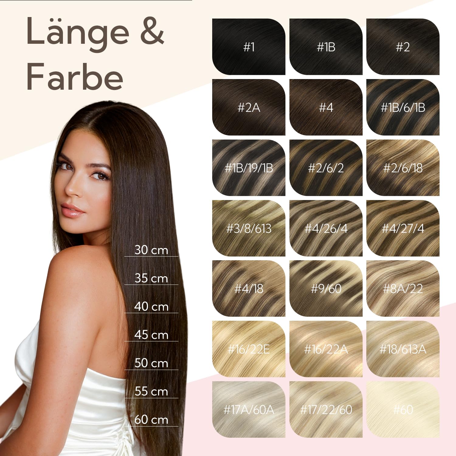 hotbanana Clip In Extensions Echthaar, Dark Brown Clip in Hair Extensions Real Human Hair Straight Remy Echthaar Extensions Clip