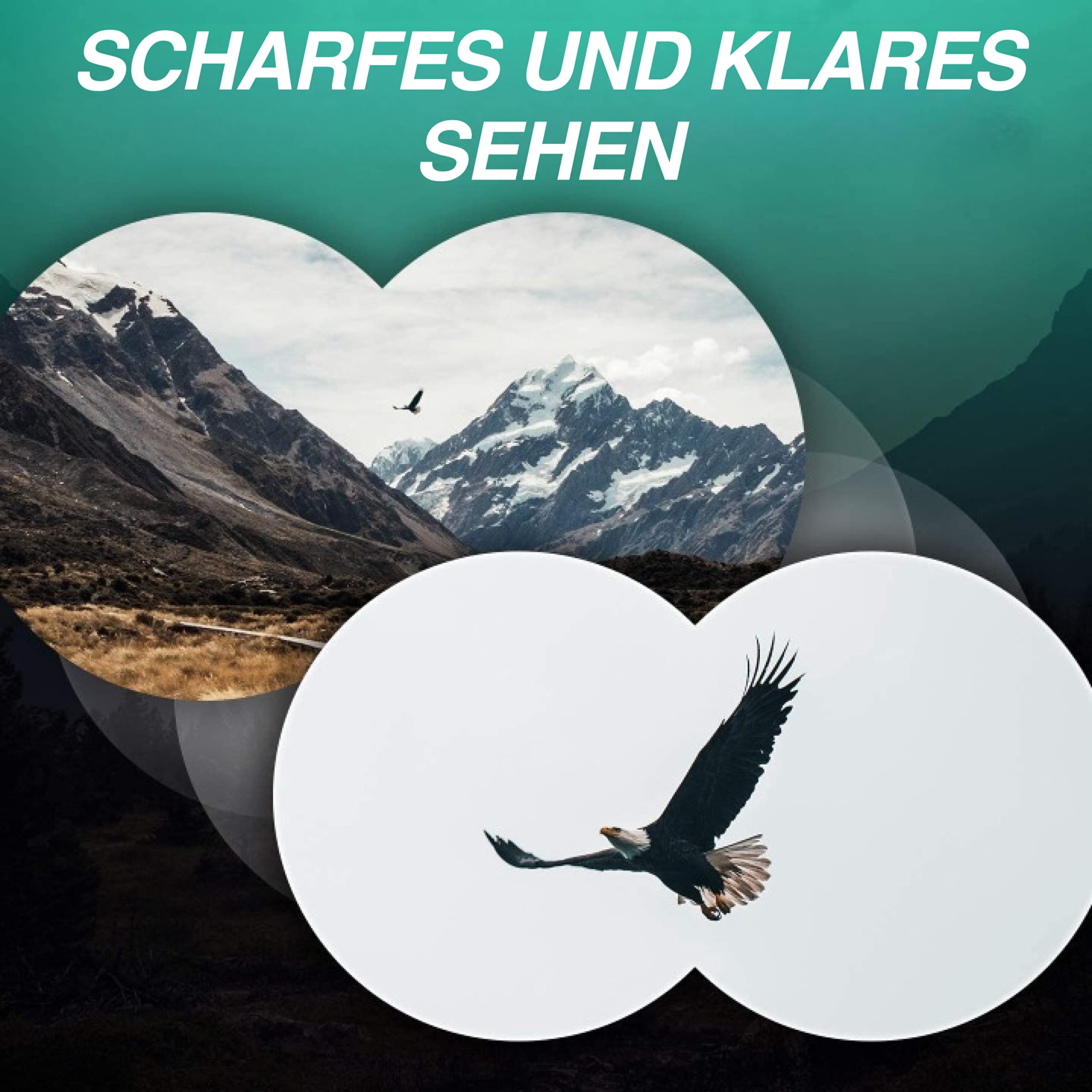 Slokey Fernglas 10x42 - Professionelles und Leistungsstarkes Fernglas mit Großer Reichweite - Leicht und Wasserdicht BAK4- und FMC-Prismen - Ideal für Jagd, Astronomie, Vogelbeobachtung und Camping