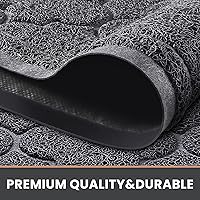 Vista 4 de LuxStep Tapete de Puerta Grande 17" x 30" para Interiores y Exteriores, Tapete Antideslizante de Diseño de Perfil Bajo, Tapete de Piso Duradero que