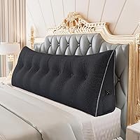 Vista 48 de Almohada de cuña acolchada de 14 libras para cabecero posicionador corporal soporte para la espalda almohada triangular para cabecero para dormir