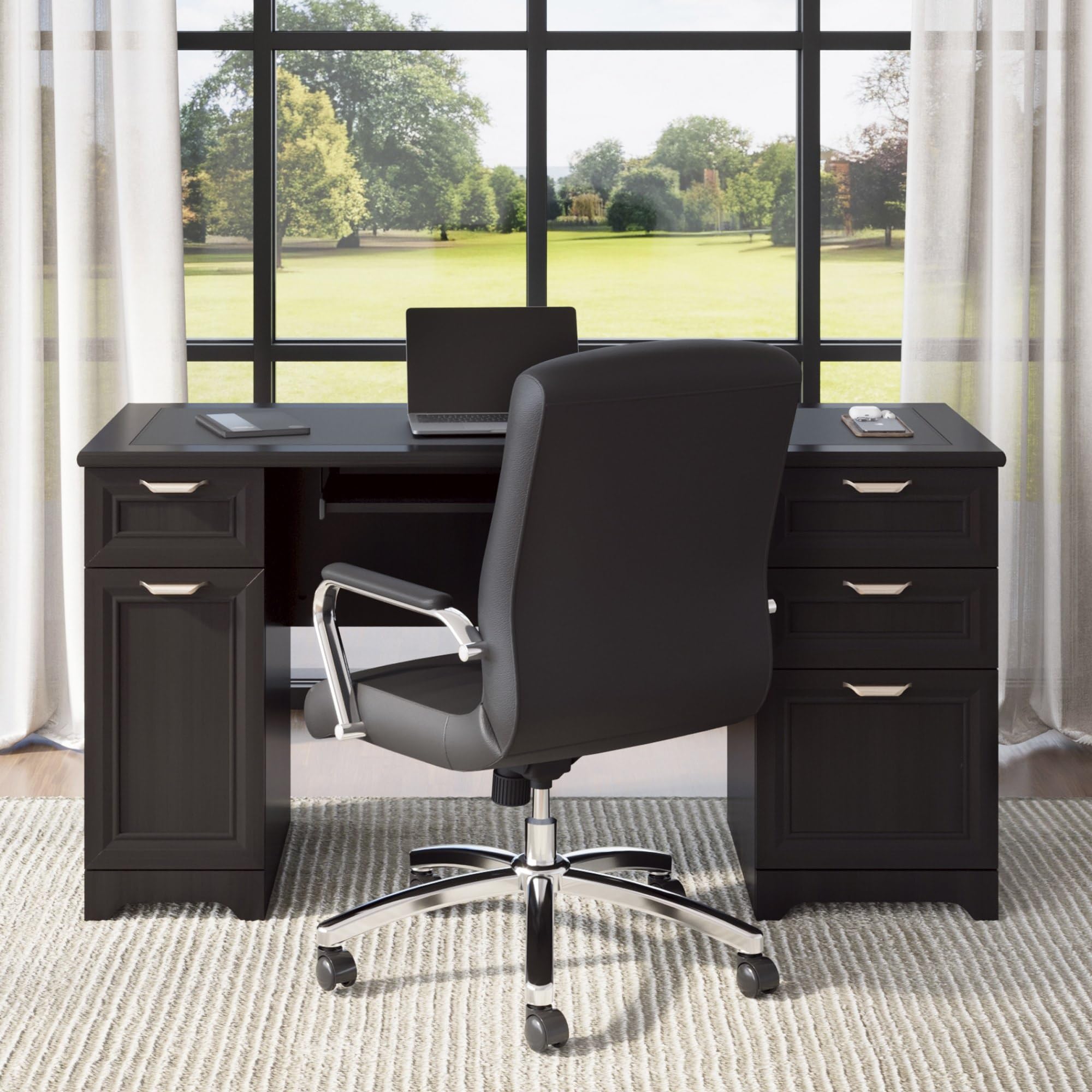 Realspace(r) Magellan 59"W Manager's Computer Desk, Espresso