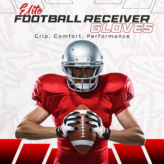 Jester face Football Gloves Silicone Grip Youth Football Receiver Gloves Joker Receiver Glove Kids Receiving Glove for Youth Kids Men Adult & Unisex