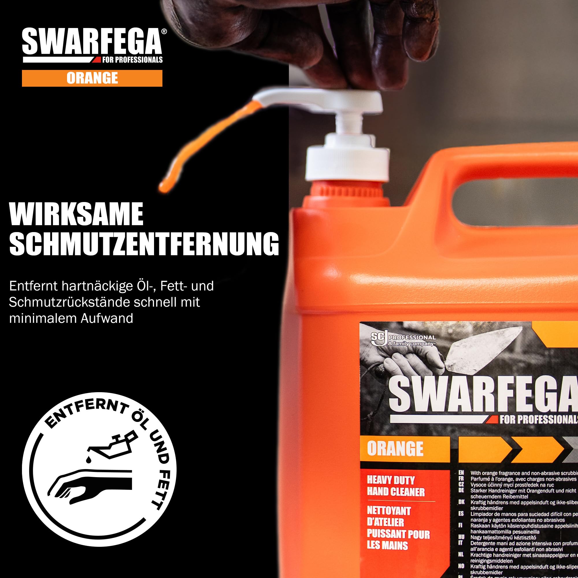 Swarfega Orange Handreiniger 5L Pumpe – Für Öl, Fett & Schmutz