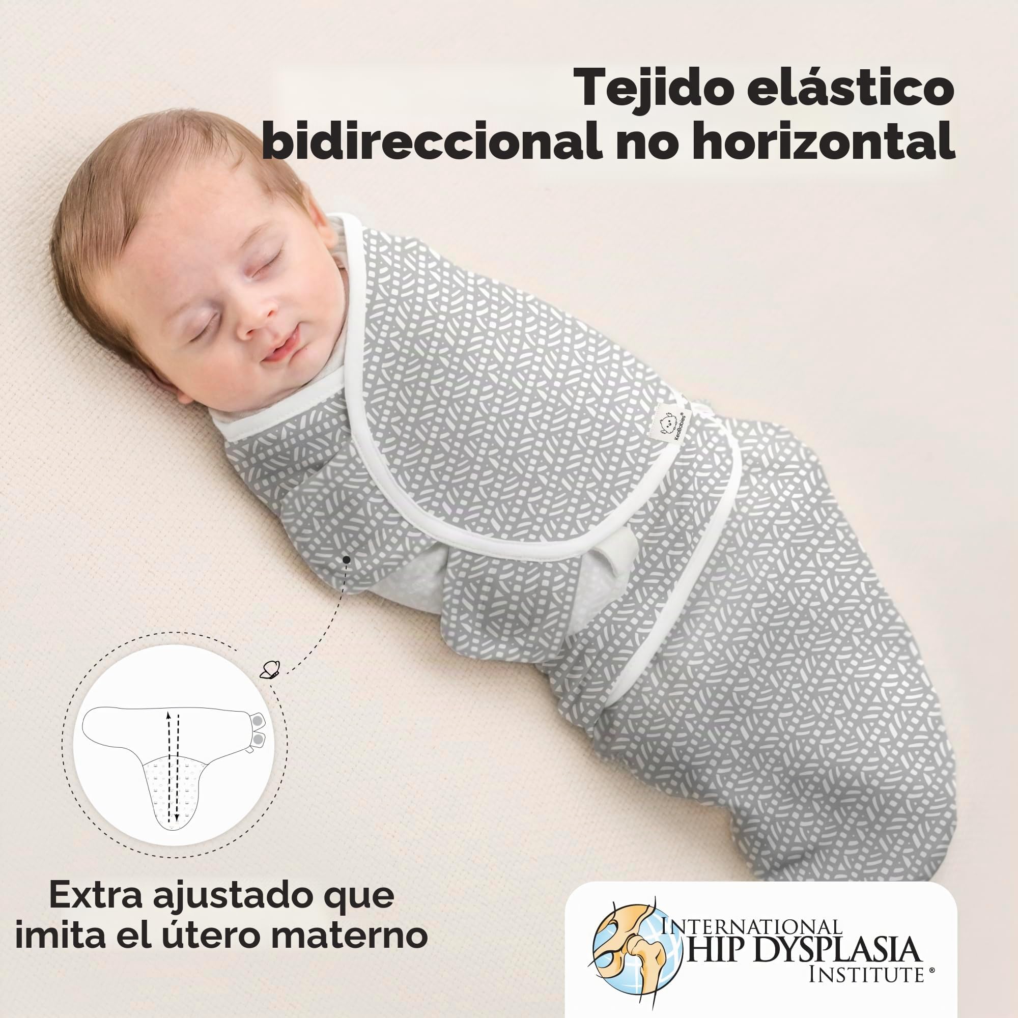 KeaBabies Sacos orgánicos para Dormir para bebé – Paquete de 3 pañales para bebé recién Nacido de 0 a 3 Meses – Saco de Dormir para bebé – Saco de Dormir para recién Nacido, bebé (Nordic)