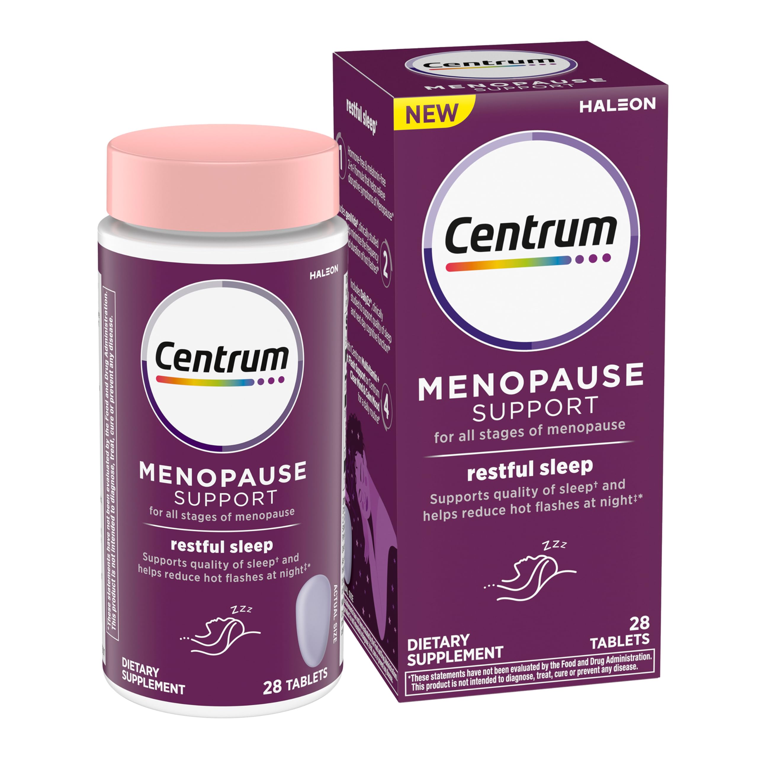 Centrum Restful Sleep Menopause Support Tablets, 28 Count