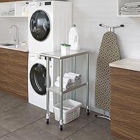 Vista 146 de Mesa de trabajo de acero inoxidable, mesa de metal