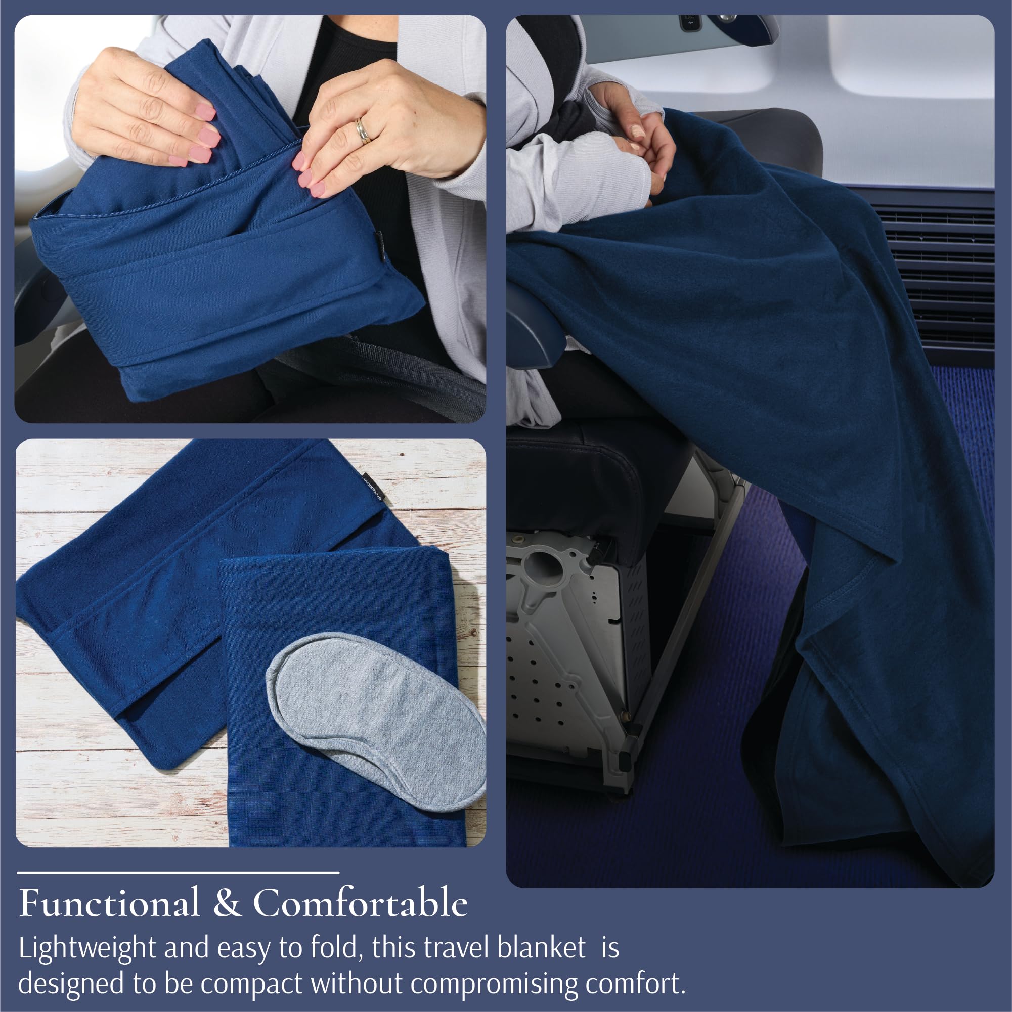 Amazon.com: Brookstone Travel Blanket - 2-in-1 Super Soft