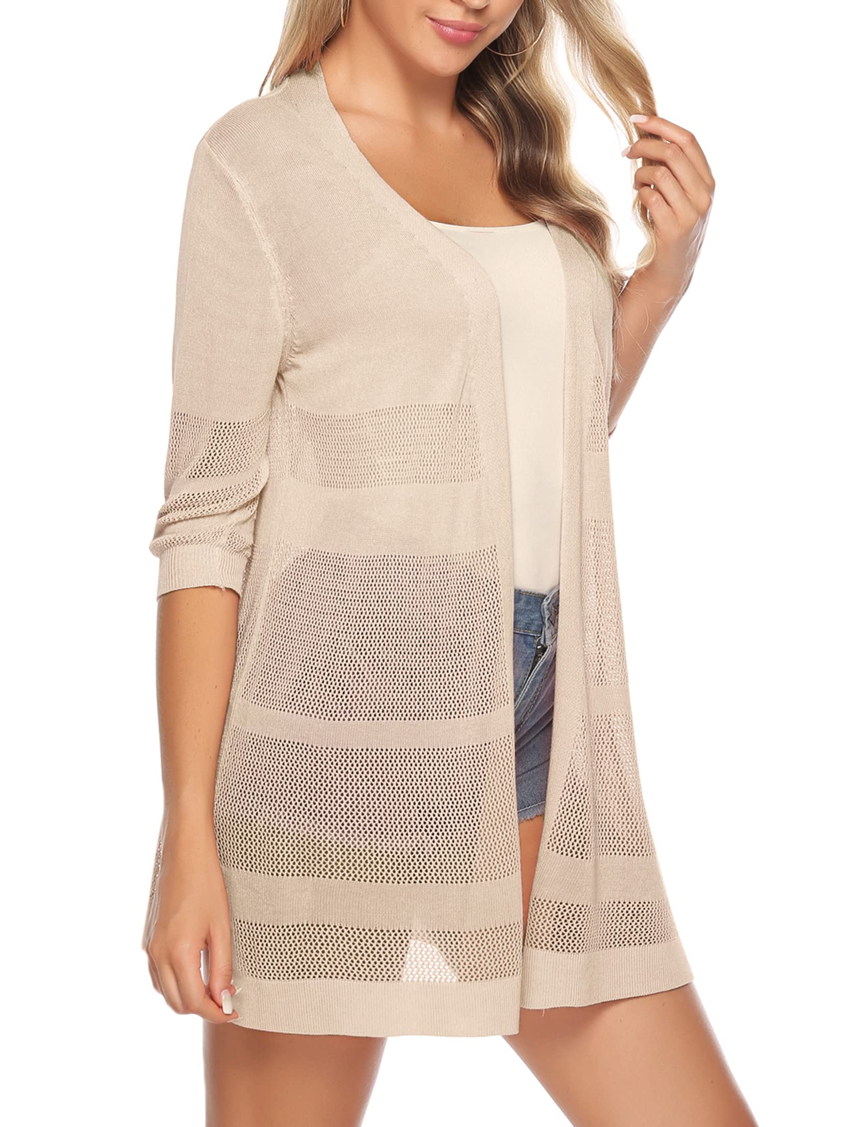 Sykooria Damen Cardigan Jersey de Punto Mujer (Pack de 1)