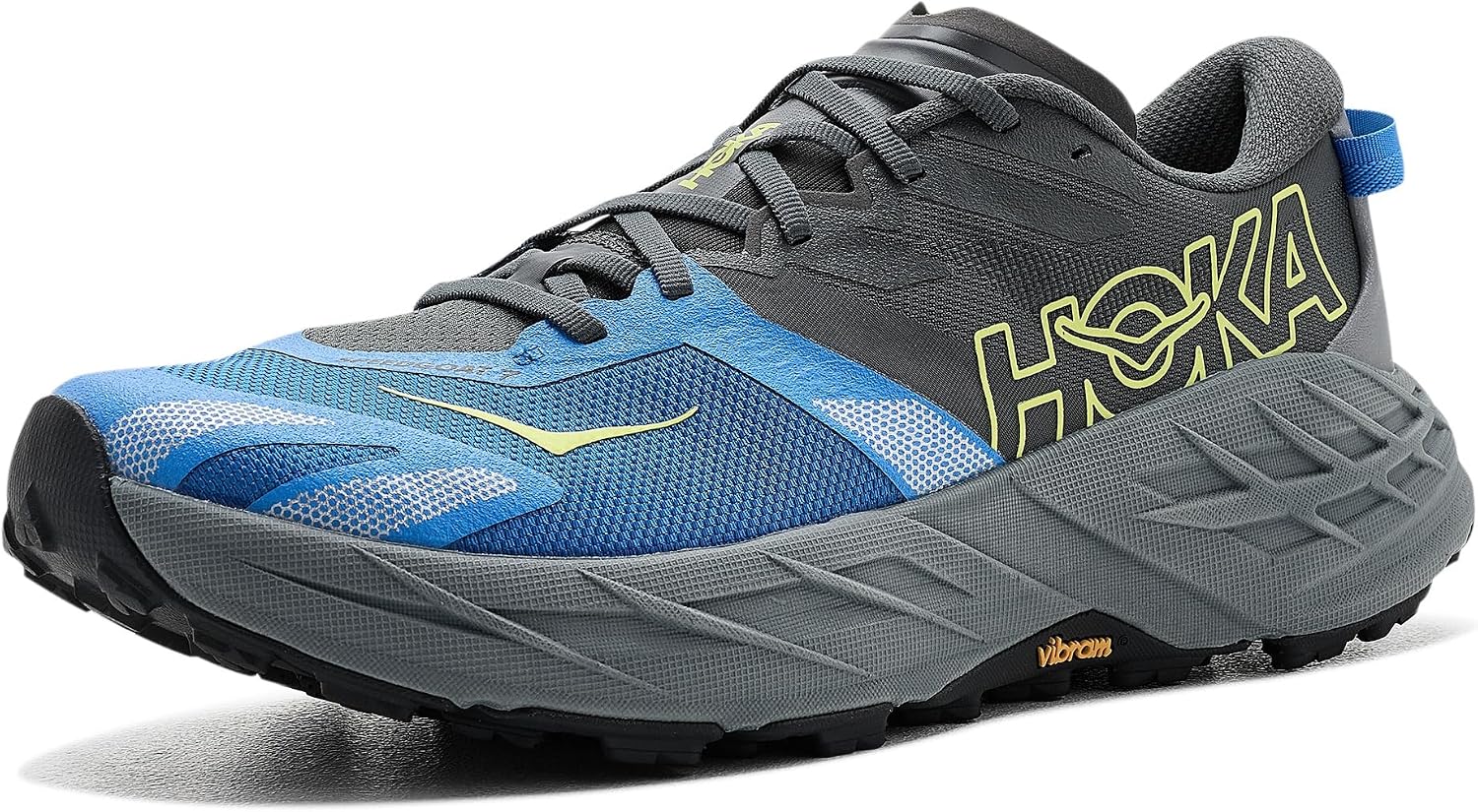 Amazon | HOKA メンズ Speedgoat 7, フロスト/ネオンタンジェリン。, 7