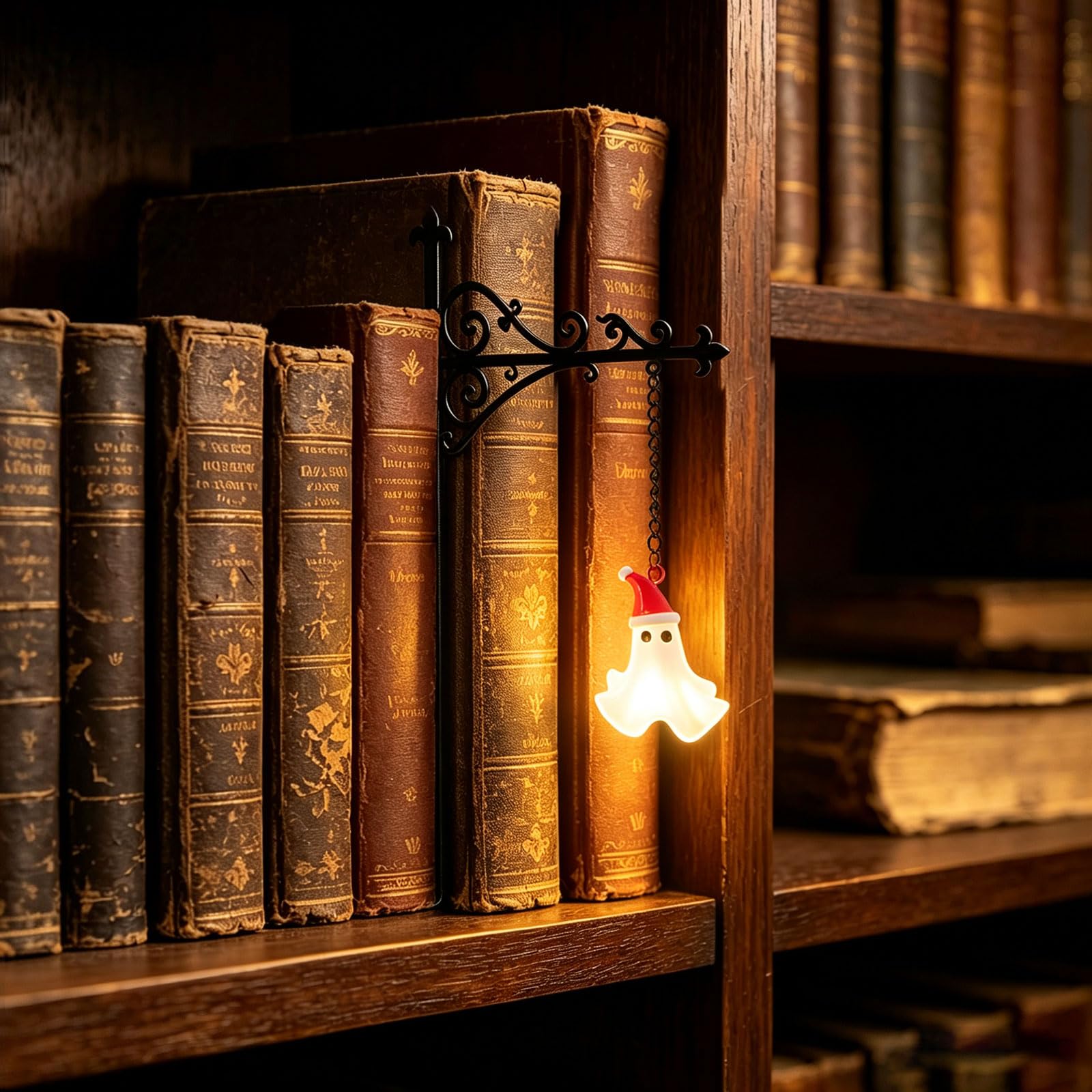 Bookshelf Lantern Library LED Lantern-Decorative Bookshelf Lighting (#08)