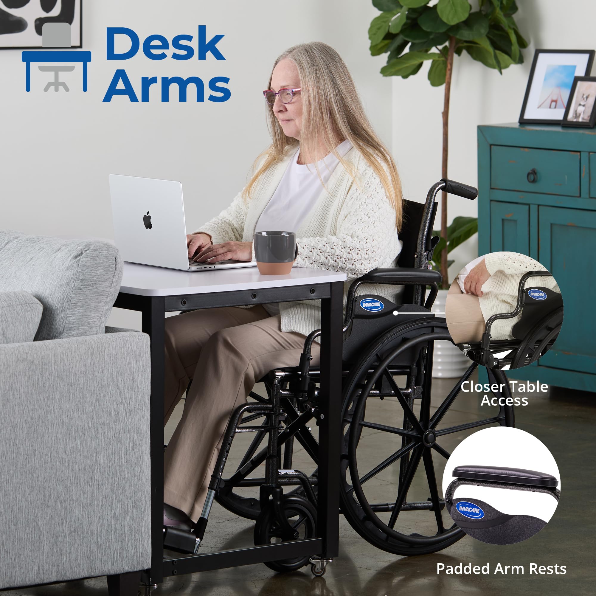 Compact Folding Wheelchair - Invacare -3