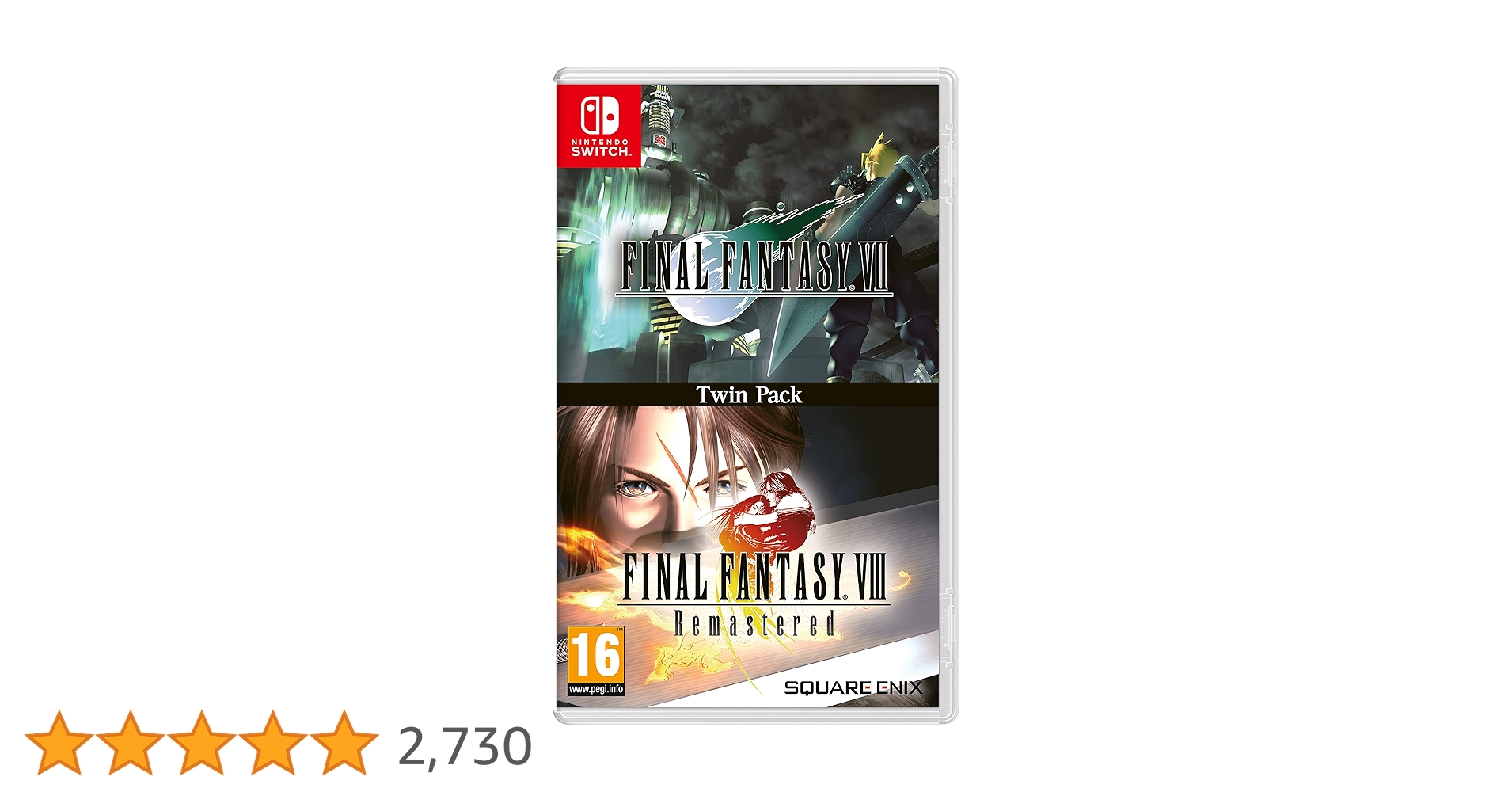 Nintendo Switch FINAL FANTASY VII REMAKE Pack SWITCH FINAL FANTASY VII AND VIII REMASTERED TWIN PACK