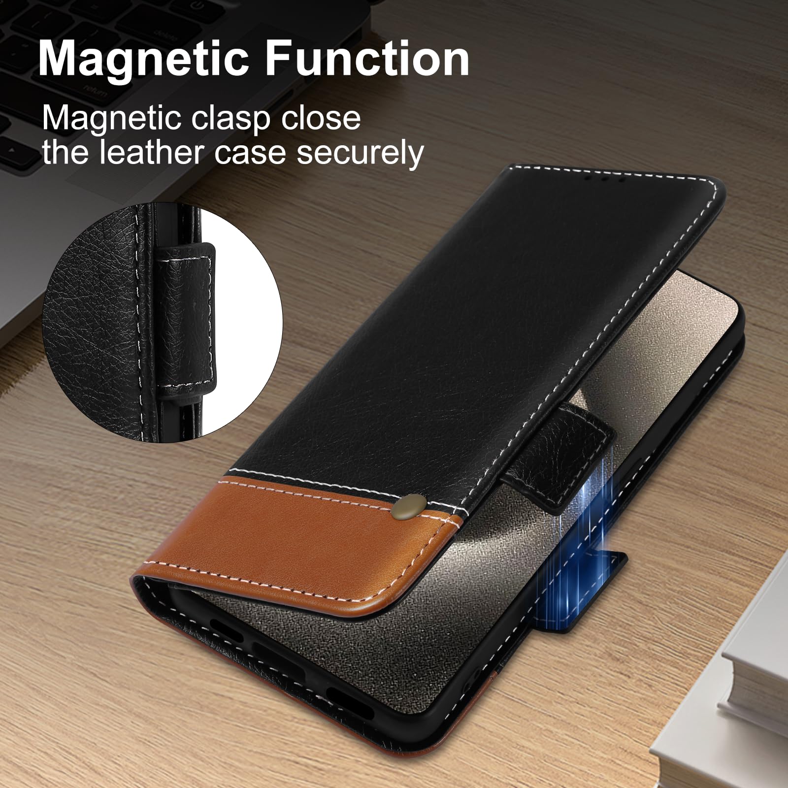 Draamvol For IPhone 16 Case Wallet Shockproof Geometric PU Leather