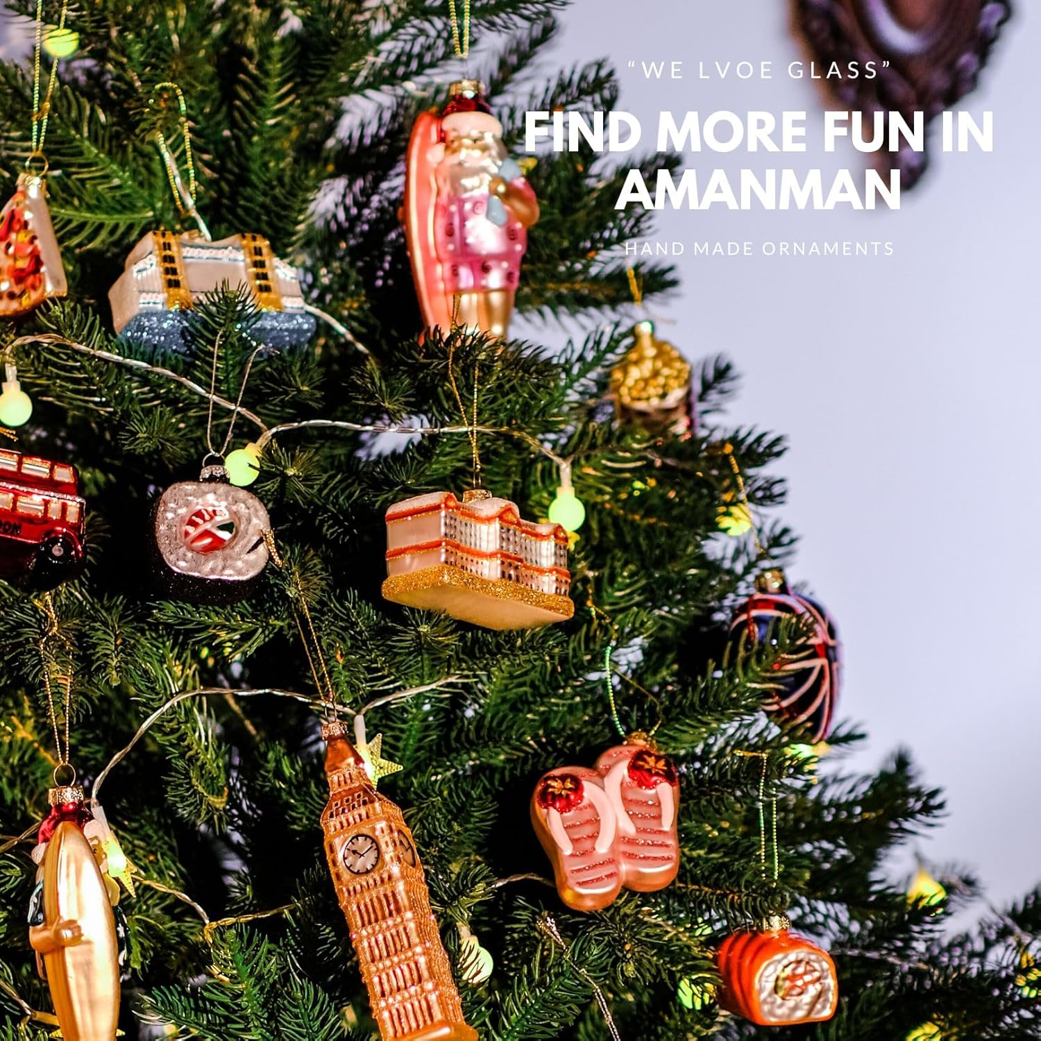 Hand-Blown Nutcracker Christmas Ornaments Set of 3 - H9.6cm Glass Soldiers with Hand Painted Details (Green, Red, Blue) - Image 7