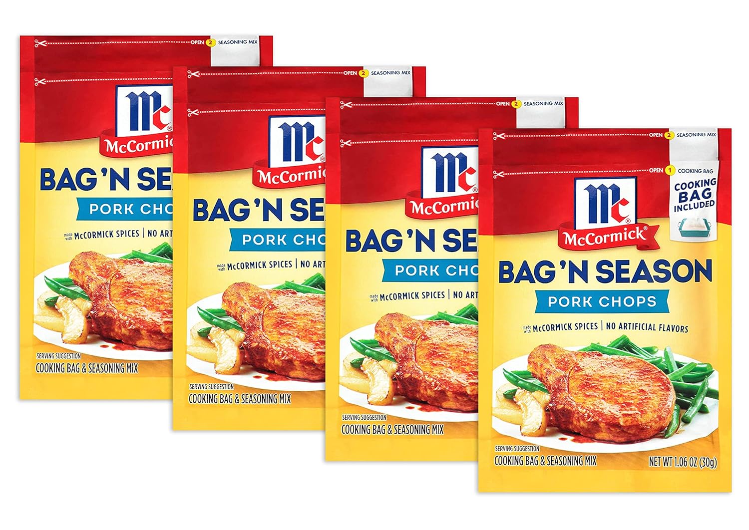 McCormick Bag 'n Season Pork Chops Seasoning Mix, 1.06 oz