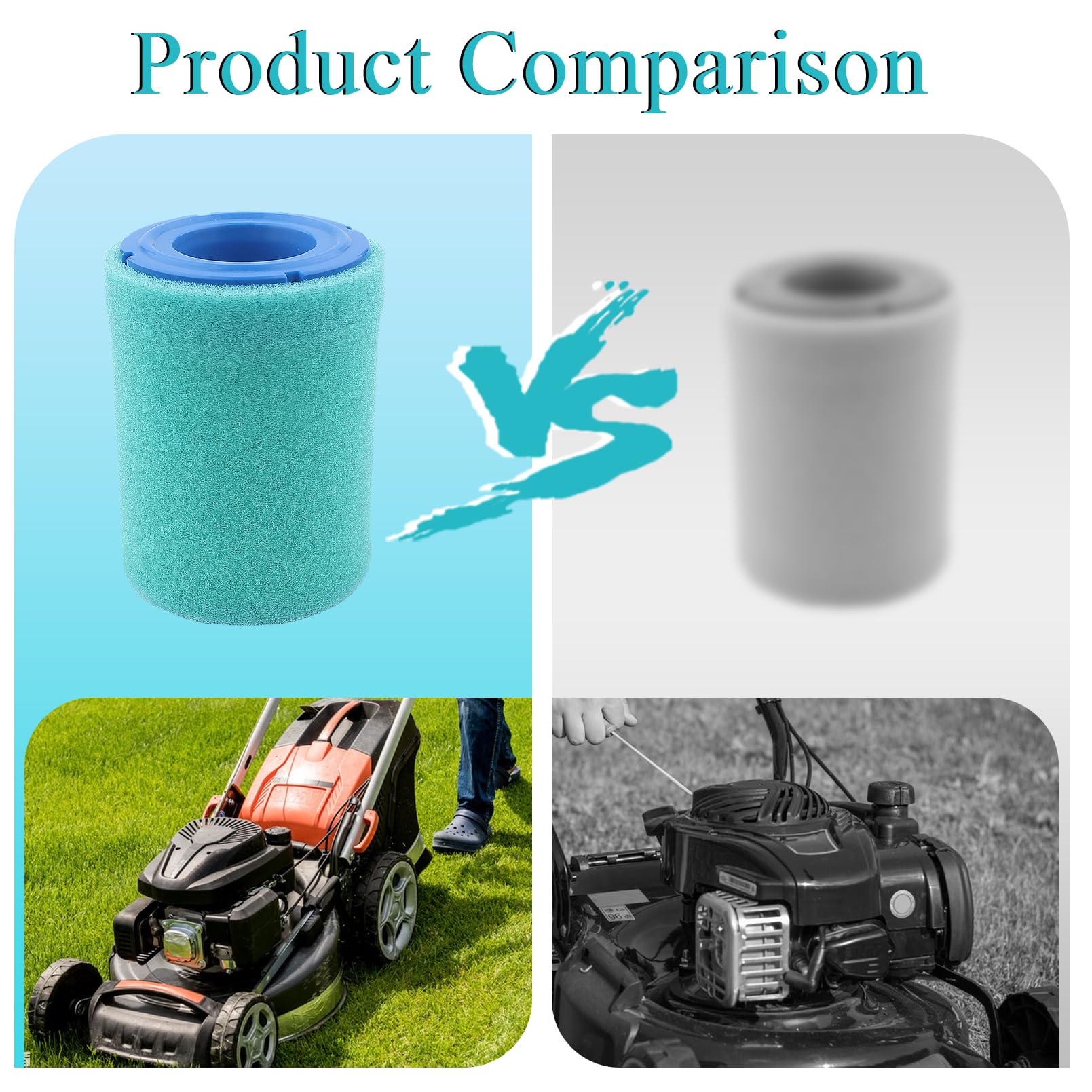 Paquete De 2 Filtros De Aire Con Prefiltro 17 083 03-S De Repuesto Para Kohler 17 083 03 S 17 083 21 S 17 883 01 S1 17 083 32 S 17 883 03 S1 1708303 S 1708321 S 89038196 - Foto 4