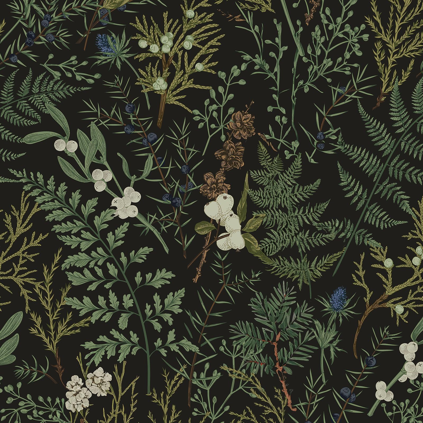 Cismmy Removable Peel and Stick Wallpaper Boho Floral for Bedroom Bathroom Easy Peel Off Stick on Wallpaper Contact Paper Renter Friendly Wall Paper