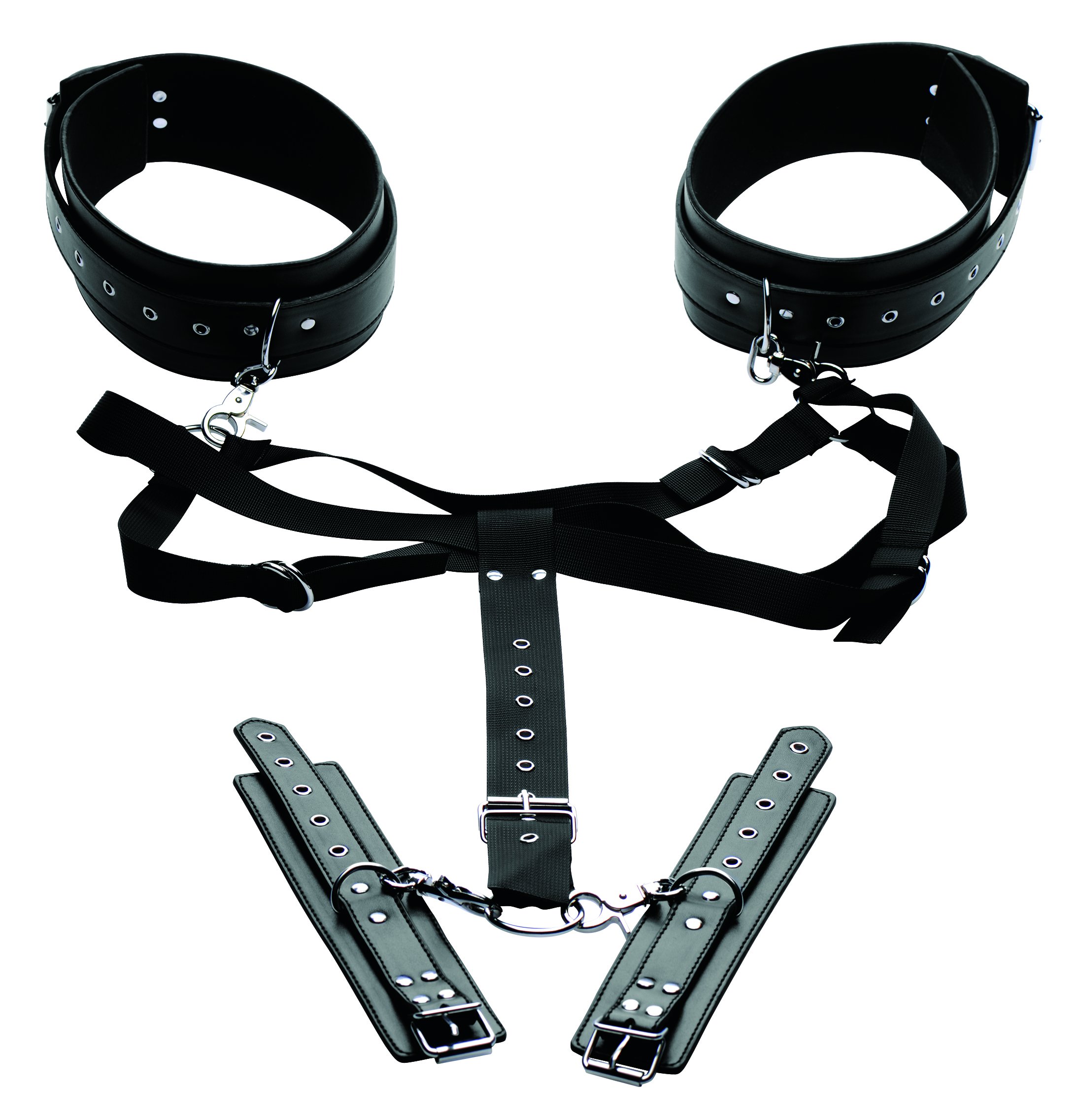 Master Series Adquiera el Arnés para Muslos Fácil de Usar con Muñecas - 738 gr