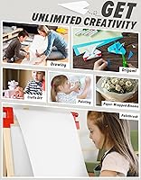 Vista 5 de Rollo de papel de caballete Joyooss 18" x 984" (82'), Papel de dibujo para artes y manualidades, Rollo de papel para pintar caballete para niños