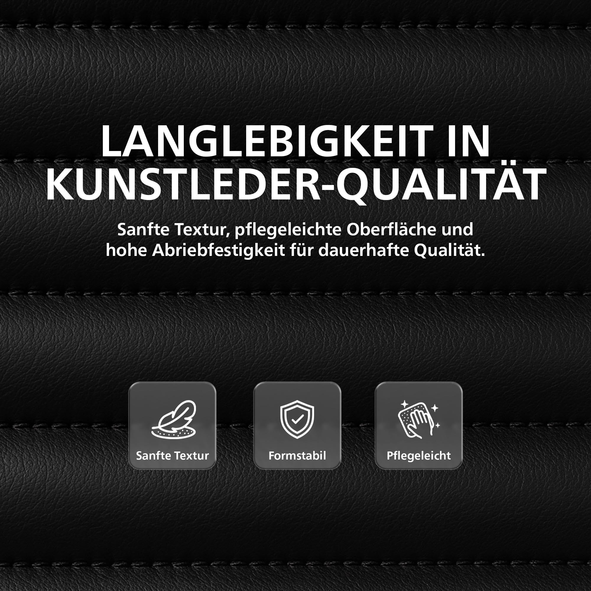 CLP Bürostuhl ergonomisch Nelson, Schreibtischstuhl mit Wippmechanismus, höhenverstellbar und drehbar, Sitzfläche aus Kunstleder, Farbe:schwarz
