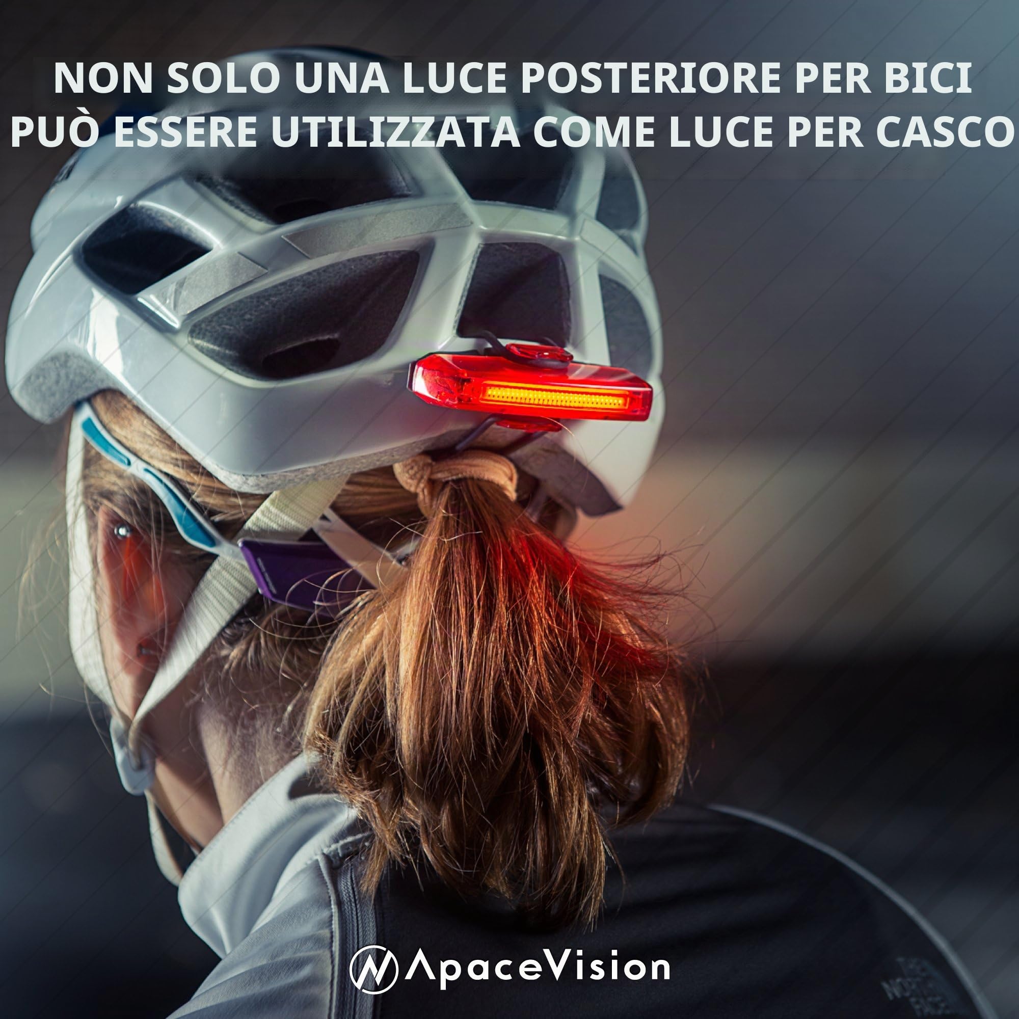 fanale posteriore per bicicletta a LED, ricaricabile tramite USB, super luminoso e facile da installare, per pedalare in tutta sicurezza