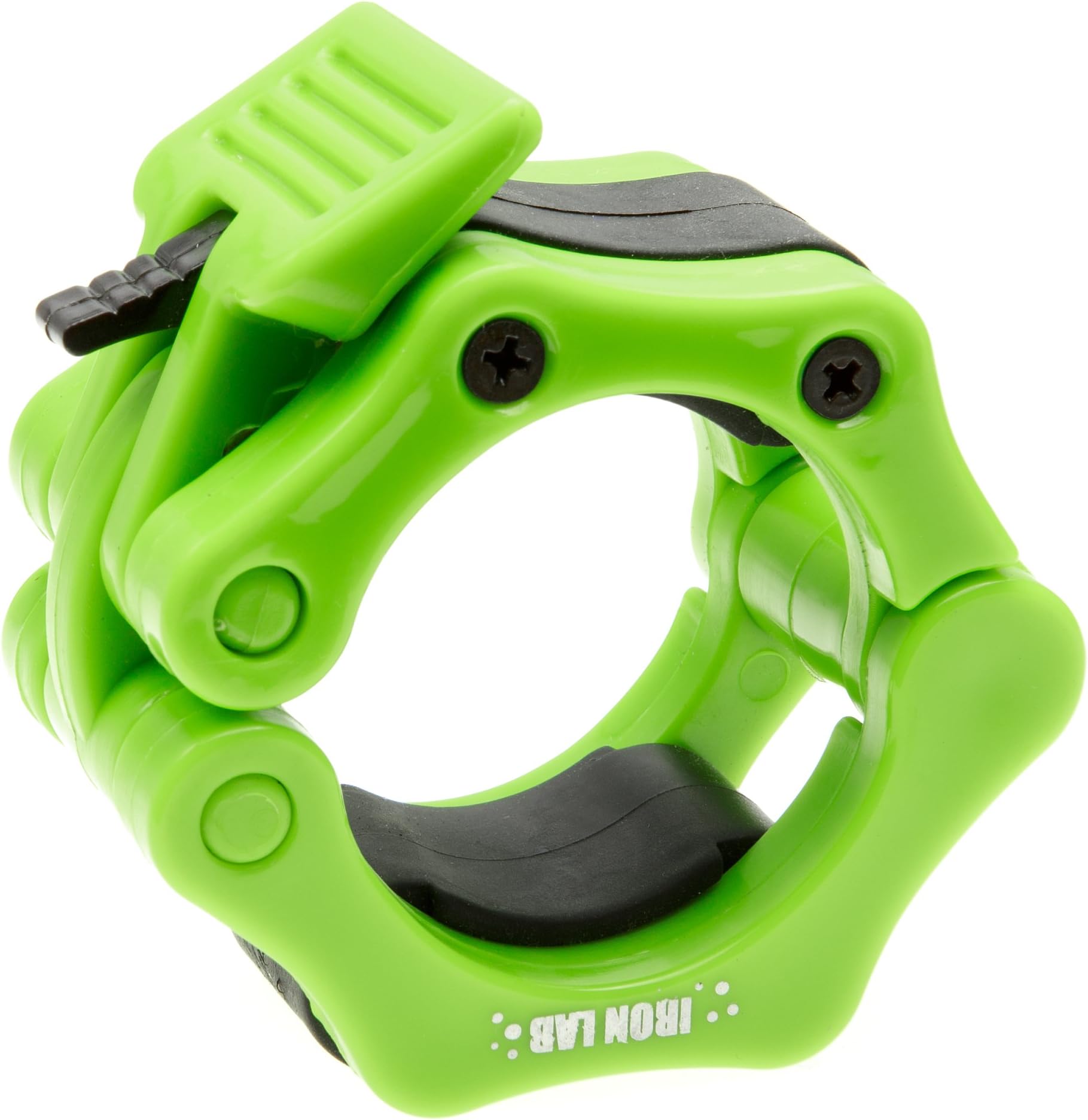 Iron Lab Olympic Barbell Collar Pair of 2" Inch Pro ABS Locking Set of 2 Black Clamps Perfect for Pro Crossfit Strong Lifts and Olympic Training Professional Quality