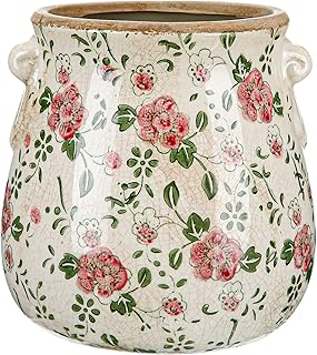 12 Plum Bathroom Ideas for a Rich Elegant Color Palette 61 Ceramic Scroll Planter 6.5 Inch Chinoiserie Floral Vase with Drainage Ho...