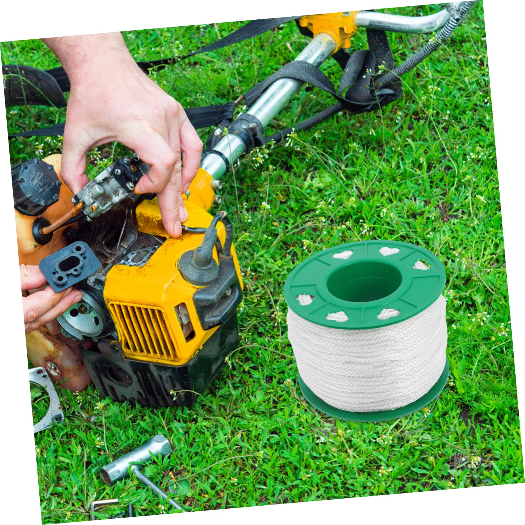 TOYANDONA 1rollo Cuerda De Arranque De Motosierras y Cortacésped De Nylon para Jardinería y Mantenimiento De Motores Pequeños Longitud Versátil para Diversas Aplicaciones