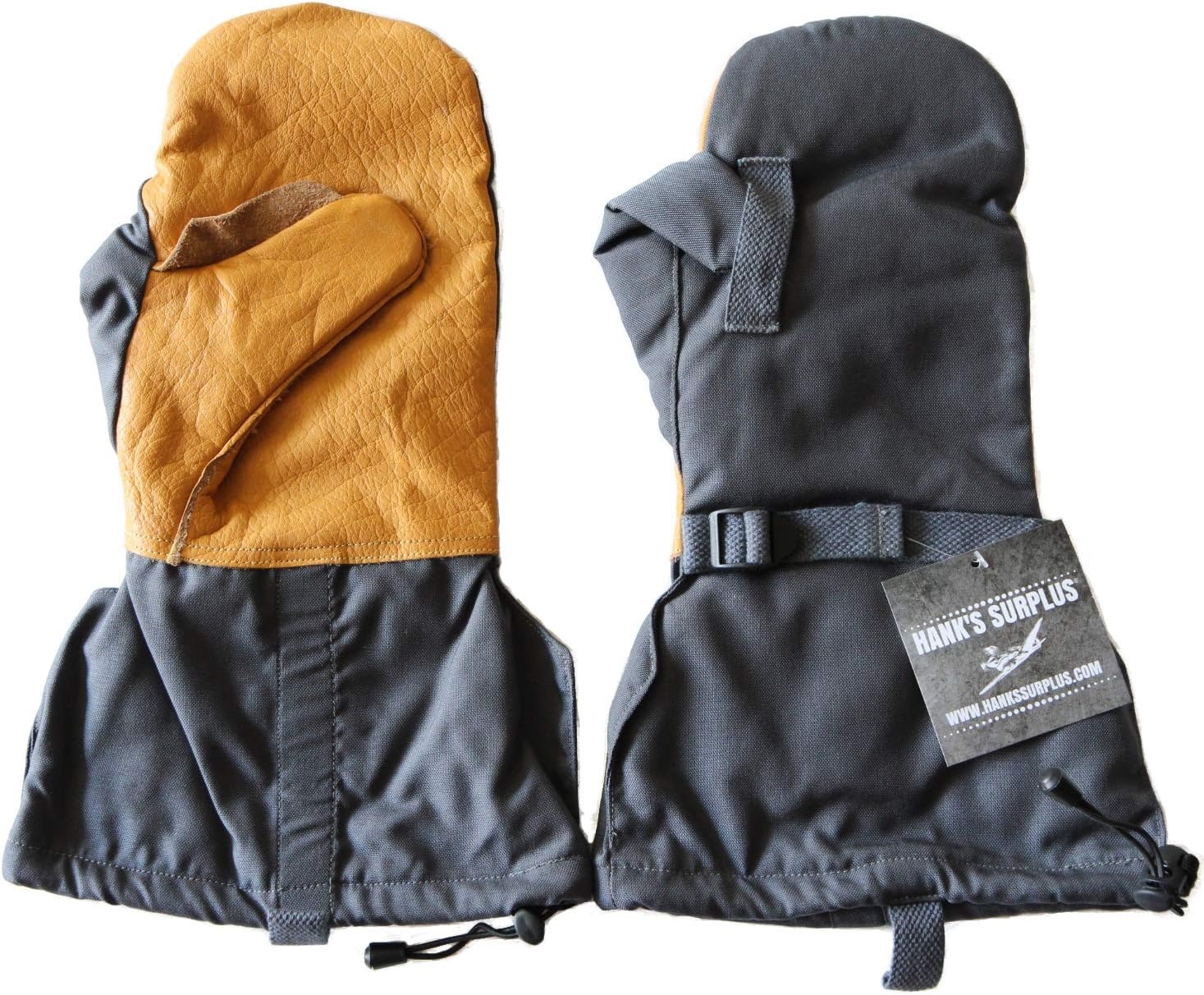 Arctic-Grade Insulated Fleece Mittens with Leather & Wool Liners Arctic-Grade Insulated Fleece Mittens with Leather & Wool Liners