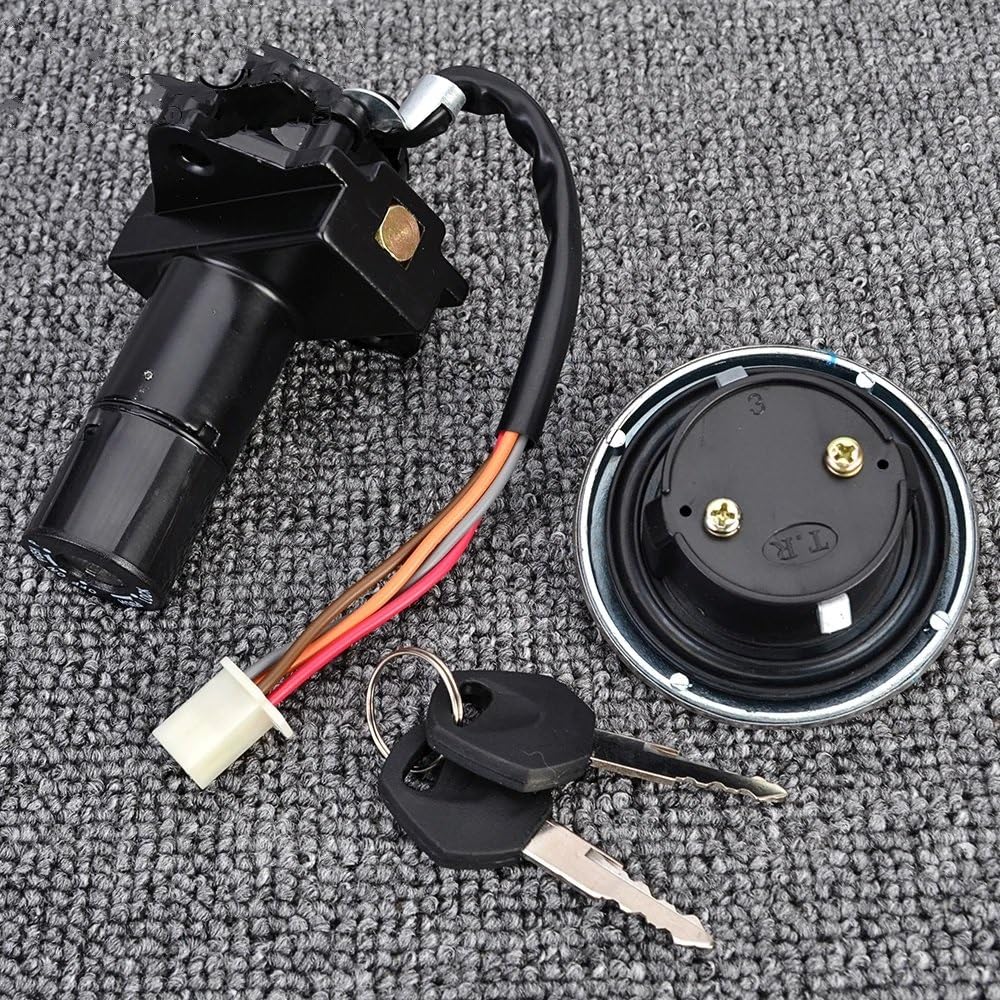 Serrure D'allumage pour Suzuki GN250 GN 250 1985-2001 Kit De Clé De Verrouillage De Siège De Bouchon De Réservoir De Carburant De Moto Serrure Démarreur Moto
