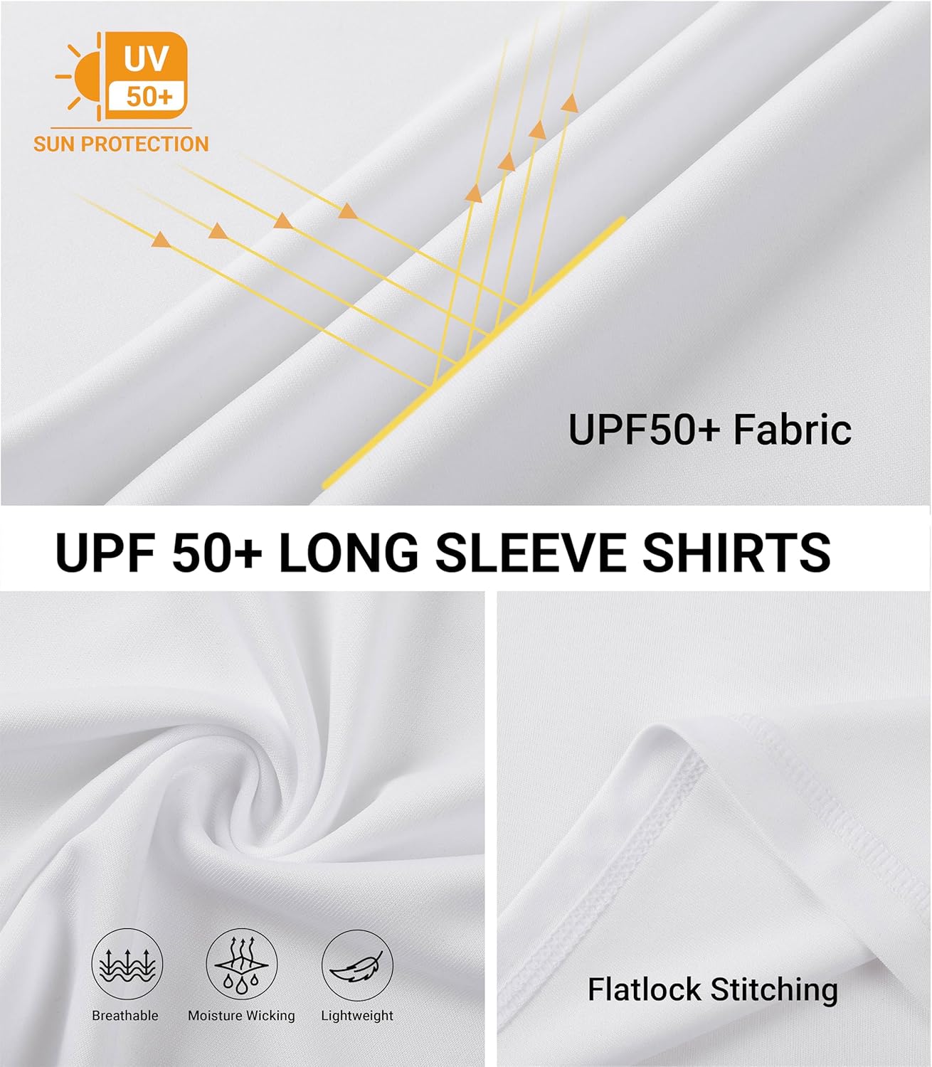 5T to Youth UPF 50+ Long Sleeve Rash Guard - Boys and Girls UV Protection Moisture Wicking Athletic T-Shirt - Image 6