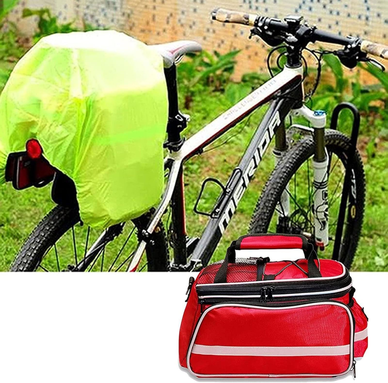 Bolsa portátil de primeros auxilios vacía, bolsa de enfermería con asa, bolsa para kits médicos de emergencia, para visitas a domicilio, atención sanitaria, cuidados paliativos, viajes(Blue)