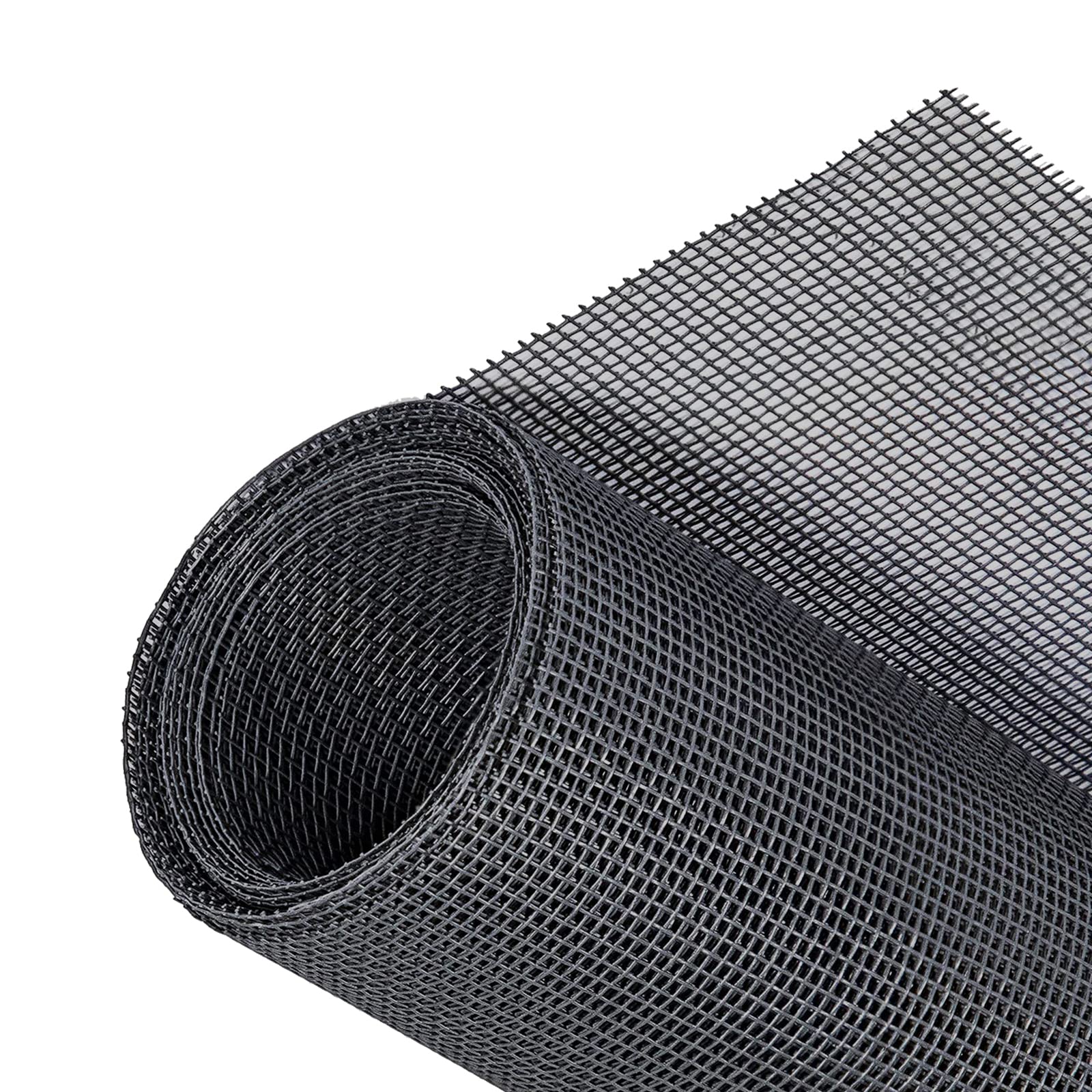 Fliegengitter Meterware Insektenschutzgitter, 120 X 250cm Fiberglas Insektenschutz, UV-Beständig Fliegennetz Fenster Gewebe, Insektenschutzgewebe für Balkontür Wohnzimmer Terrassentür(Schwarz)
