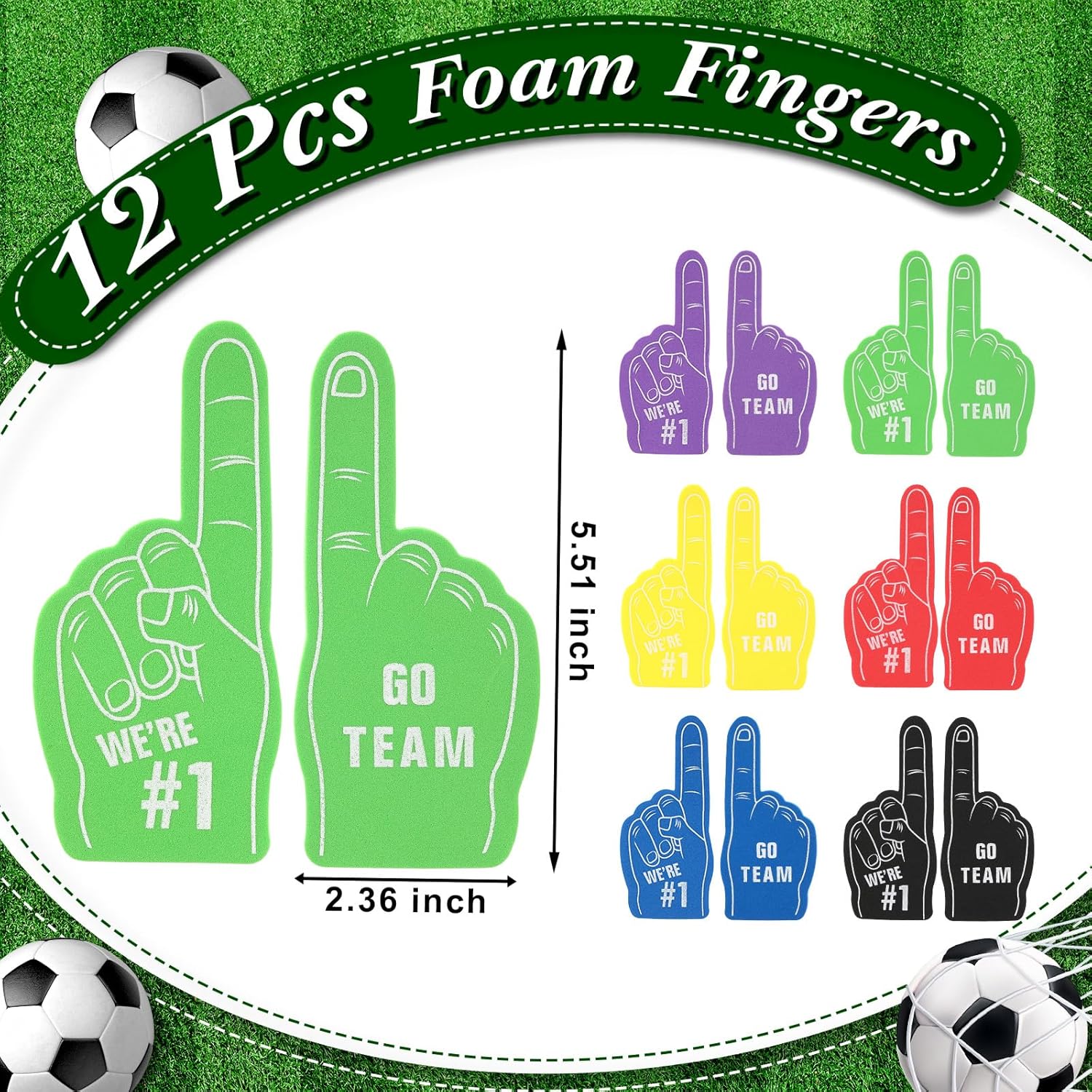 Maxdot 122 Pcs Soccer Party Favors Set Serve 12 Soccer Non Woven Goodie Bags Mini Face Stress Foam Finger Ball Keychain Bracelet Stickers for Kids Sports Birthday Party Supplies Gifts - Image 4