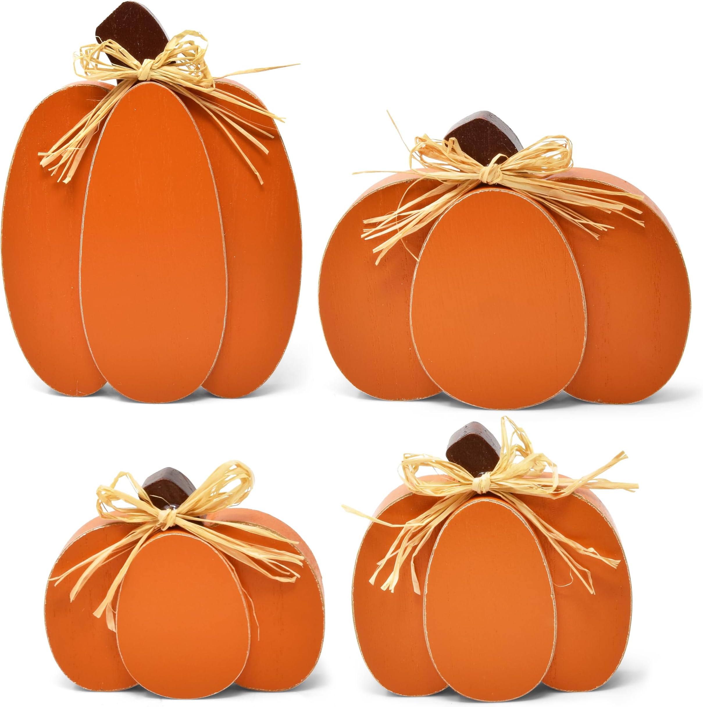 Amazon.com: Ferraycle 5 Pieces Thanksgiving Pumpkin Decor Fall Table ...