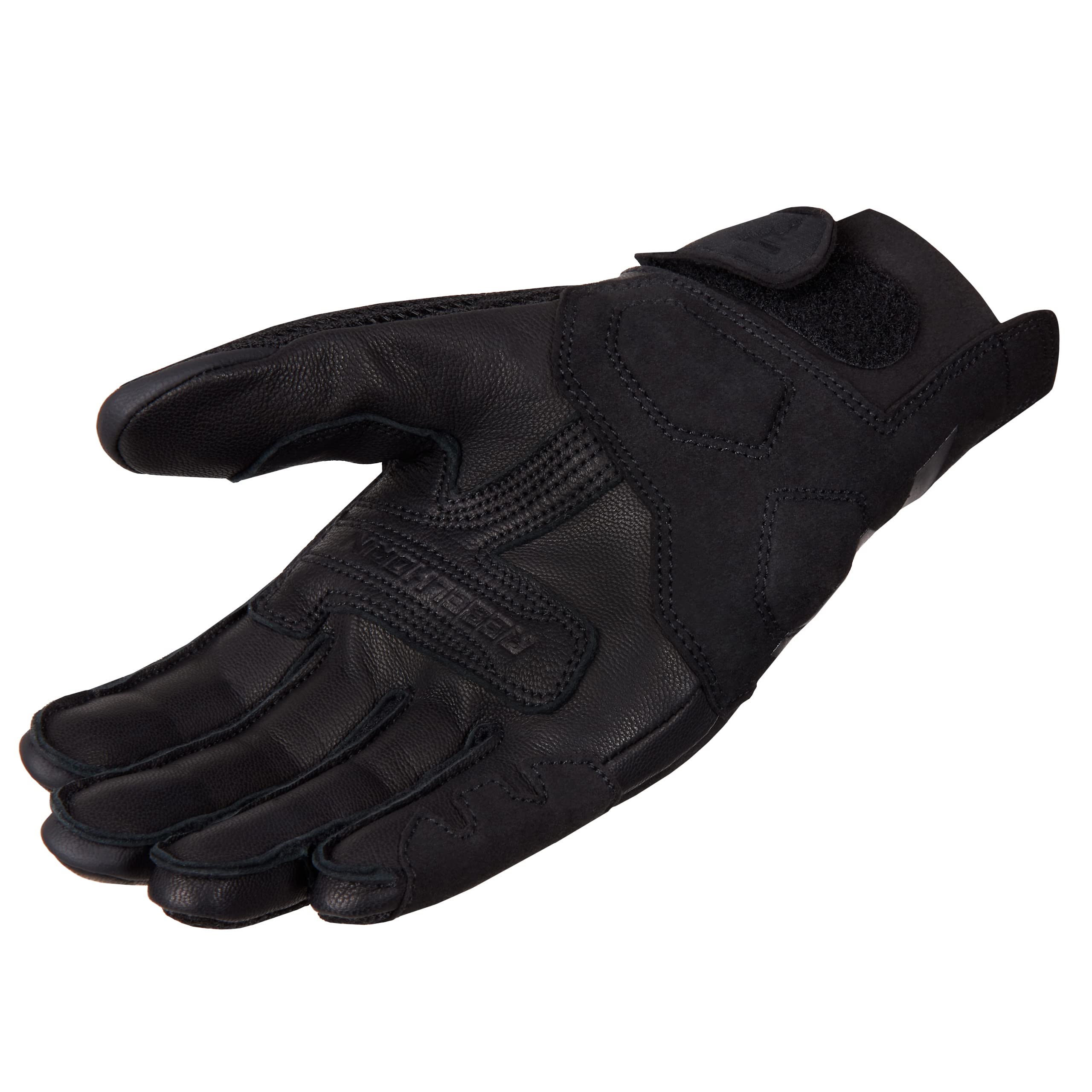 REBELHORN Gap III Motorradhandschuhe Herren | Ziegenleder | Knöchel Protektoren | Belüftung mit 3D-Polyester-Mesh-Einsätzen | Größe bis 5XL
