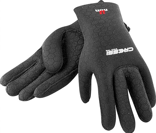 Cressi Guantes de buceo de 5 dedos para adultos, protección térmica de neopreno, para cualquier actividad acuática, guantes de alta elasticidad,