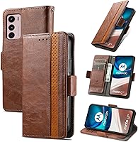 Vista 282 de Funda para Honor X7, Funda para Honor Play 30+ Plus Funda de piel sintética con ranuras para tarjetas Funda con soporte abatible Rojo