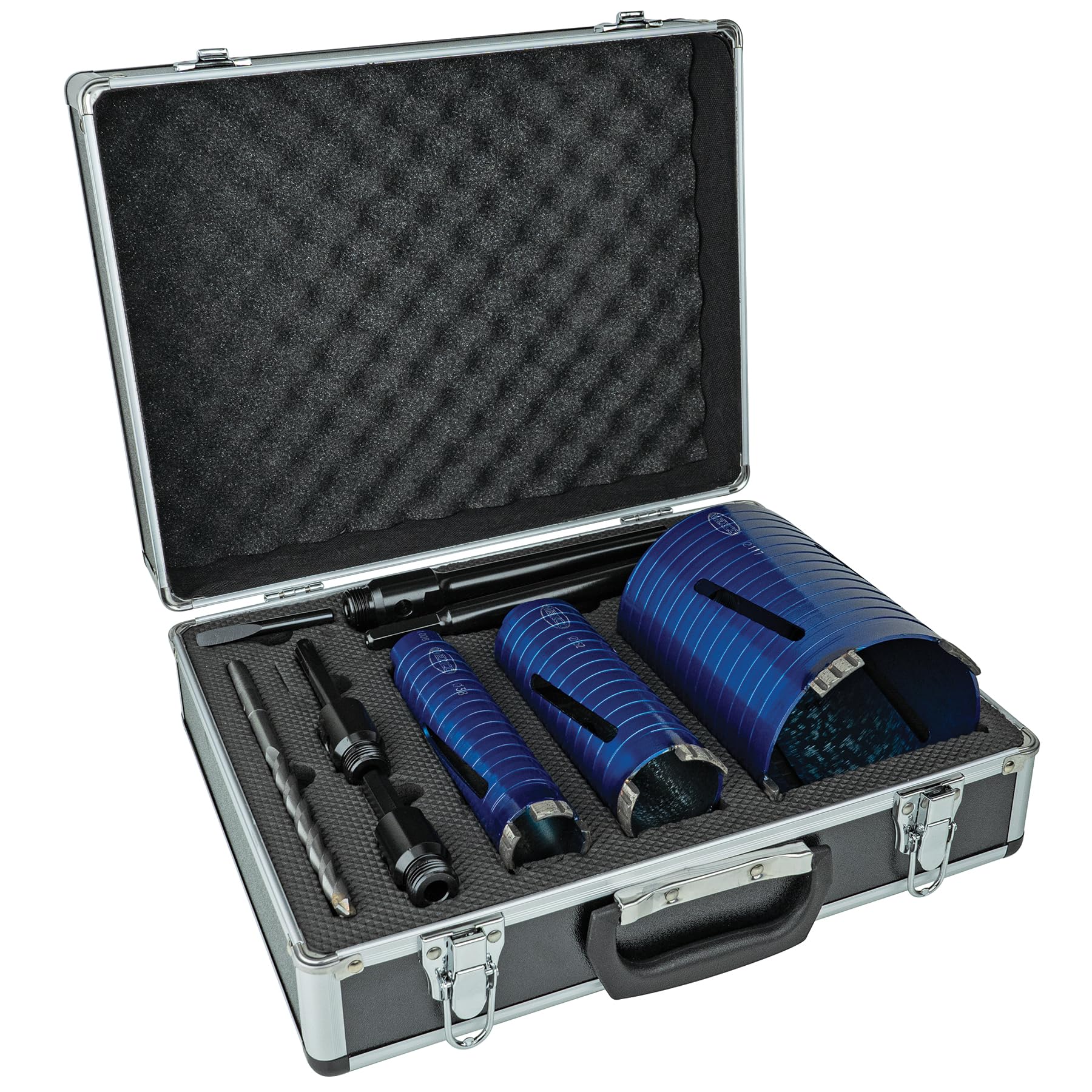 MEXCO Slotted Dry Core Drill Bit Kit 9 Piece XCEL Grade MEXA11DCDK9