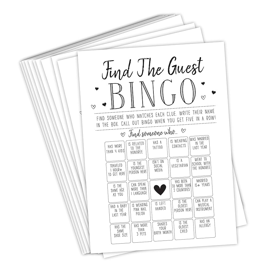 amazon-com-your-main-event-prints-find-the-guest-bingo-game-for-bridal-shower-baby-shower-and-bachelorette-parties-50-game-cards-included-home-kitchen for Find The Guest Game Free Printable Amazon.com: Your Main Event Prints Find The Guest Bingo Game for Bridal Shower, Baby Shower, and Bachelorette Parties - 50 Game Cards Included : Home & Kitchen for Find The Guest Game Free Printable
