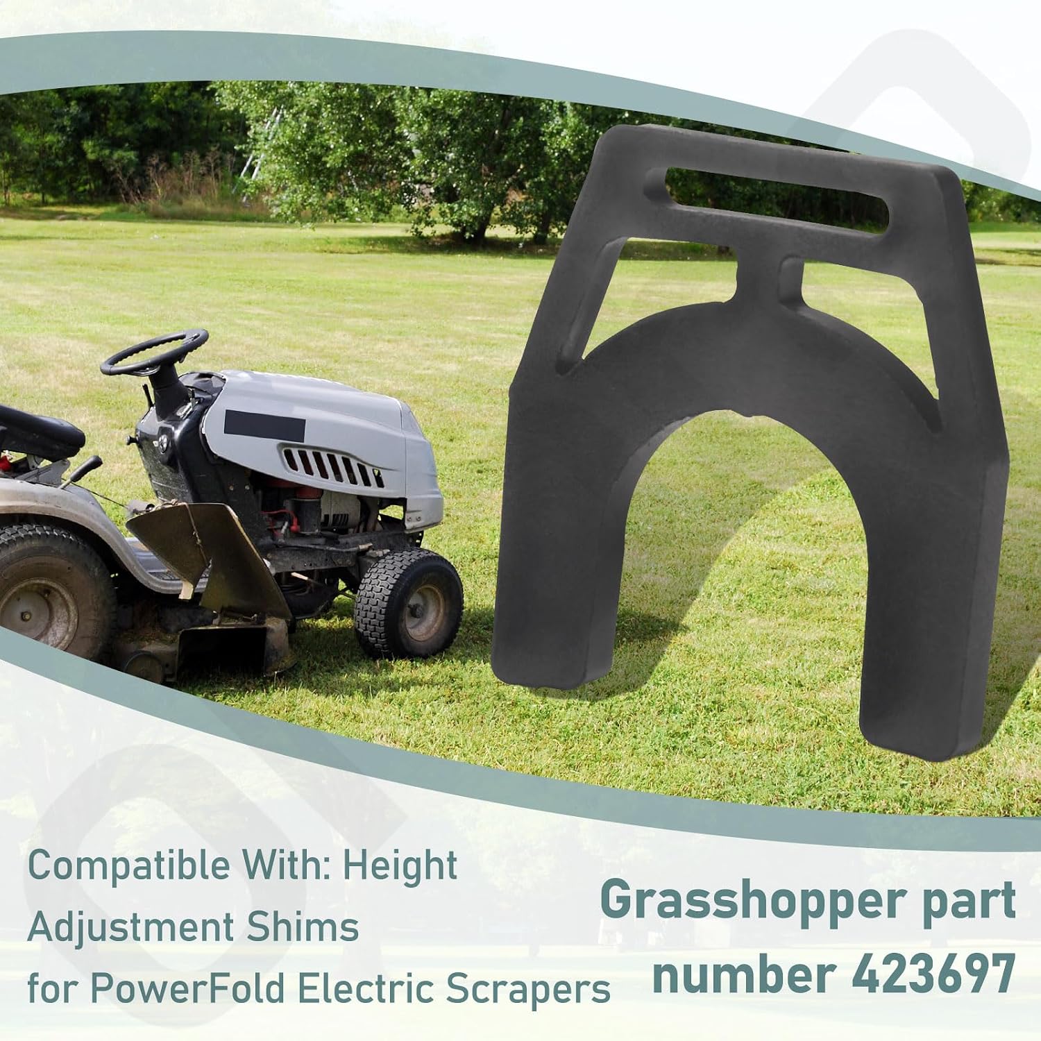 Ohoho 10 Pack 423697 Mower Power Fold Spacer for Grasshopper Lawn Mower | Allows Height Adjustment in 1/2" Increments