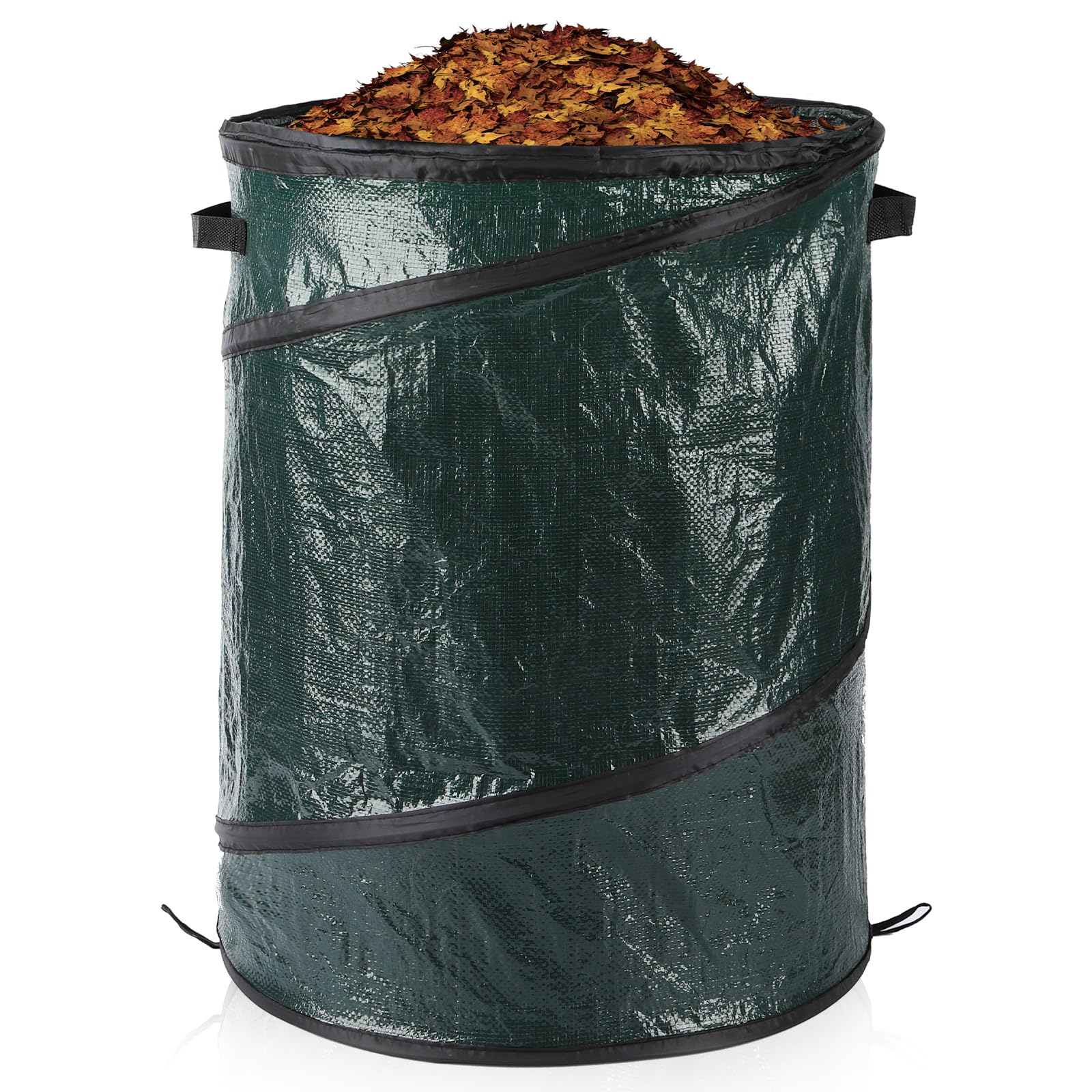 Pop Up Garden Waste Bag Collapsible Large Heavy Duty Sack With Handles For Waste Rubbish Toys Etc Garden Bag For Storage Gardening (100L - 46x60cm)